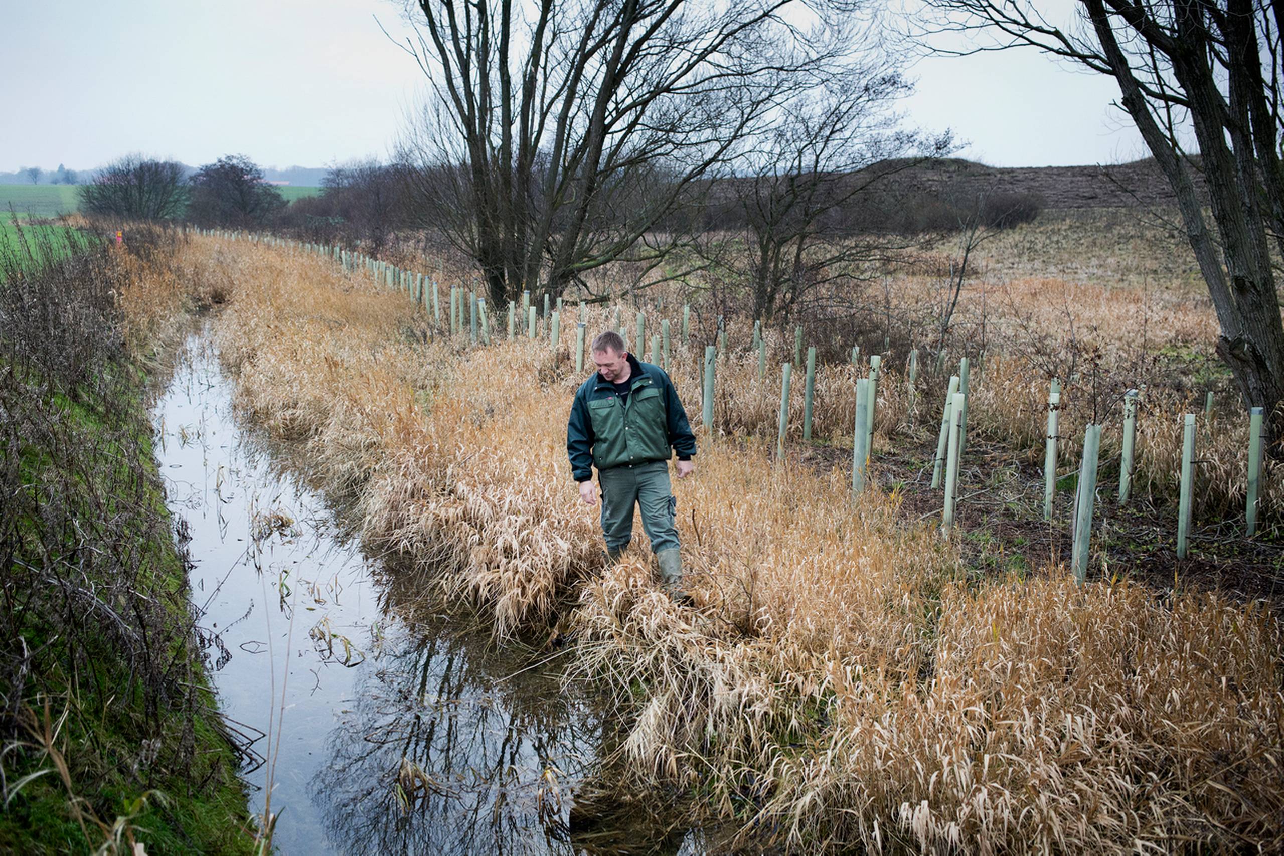 I Silkeborg Kommune vil Jarl Gorridsen fra Venstre, der er formand for kommunens plan-, miljø- og klimaudvalg, have vandet i Gudenå til at flyde hurtigere. Fordi vandet fra åen stadig oftere løber ud på landmændenes marker, ind på kostbare private ejendomme og ned i kælderen under Kongensbro Kro.