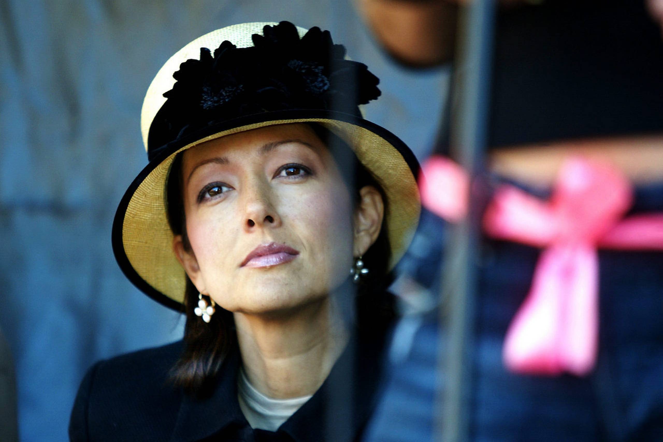 Prinsesse Alexandra til kampagne mod brystkræft af Kræftens Bekæmpelse på Rådhuspladsen i 2004. 