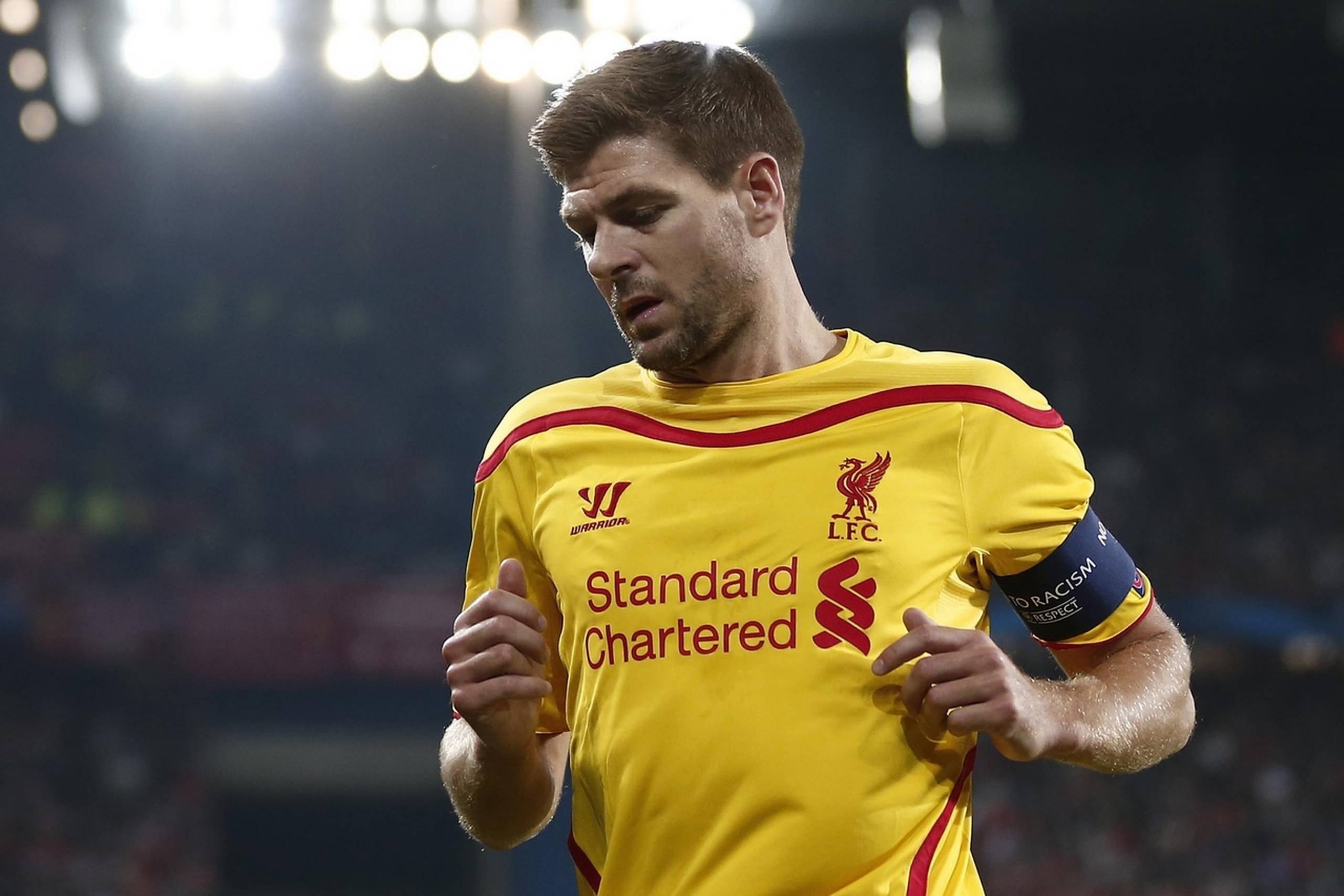 Liverpools anfører Steven Gerrard.