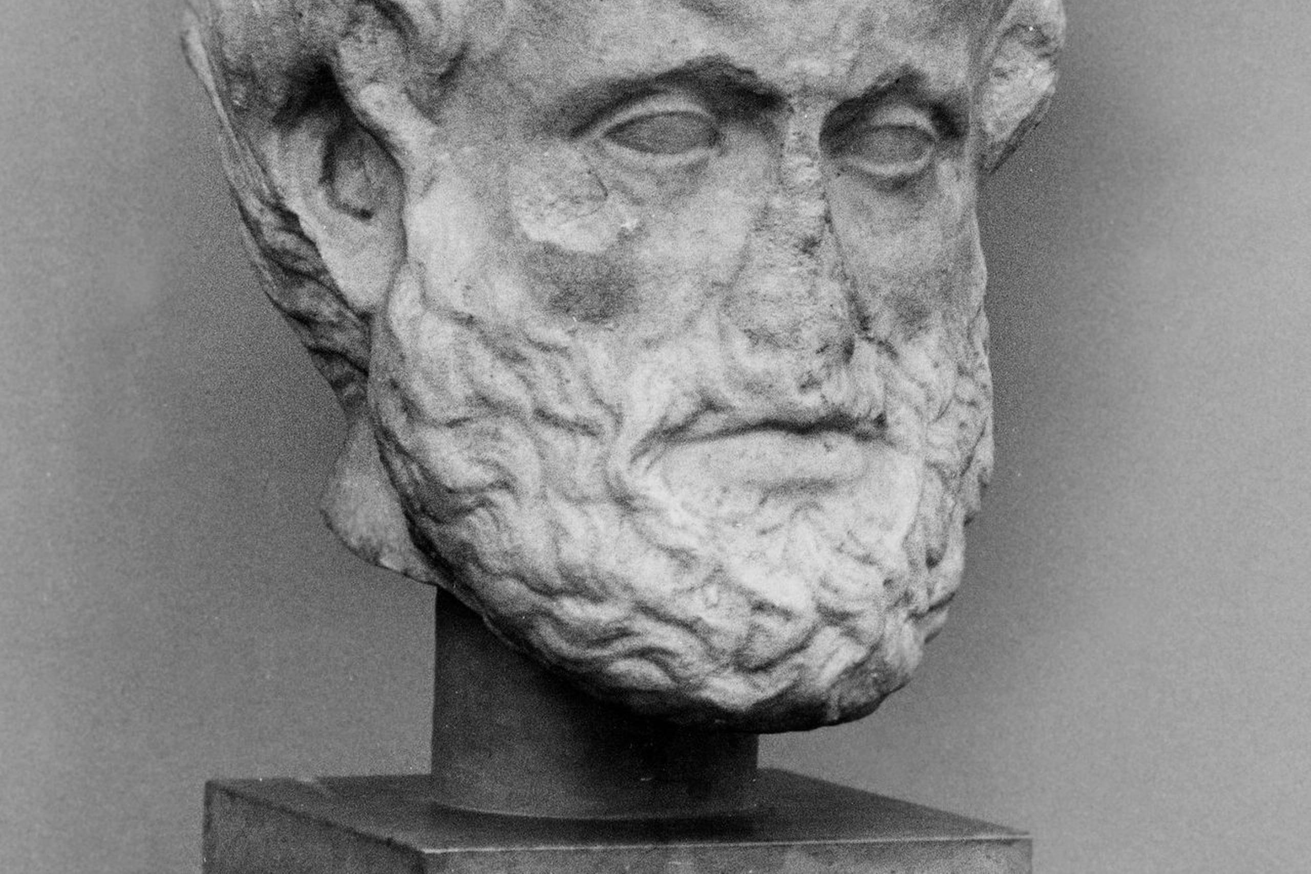 En buste af Aristoteles på Glyptoteket i København.