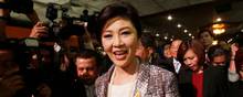 Yingluck Shinawatra, som ikke benægter det dyre riskøb, forklarer politikken med, at regeringen måtte støtte de fattige på landet. Arkivfoto: Sakchai Lalit/AP