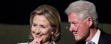 Hillary Rodham Clinton i selskab med sin mand, USA's tidligere præsident Bill Clinton.