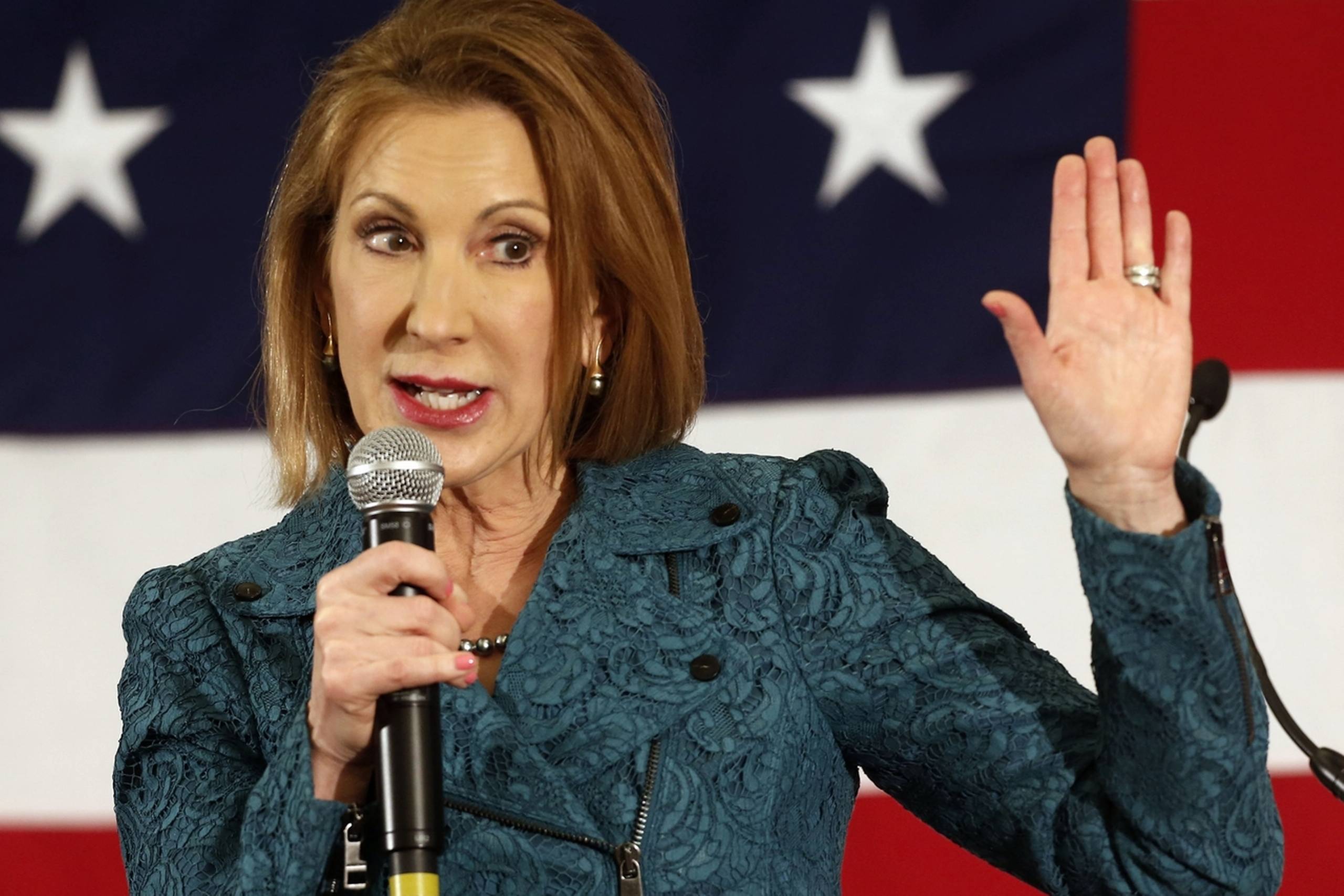 Carly Fiorina mener, hun er det bedst bud på en kommende leder af USA.