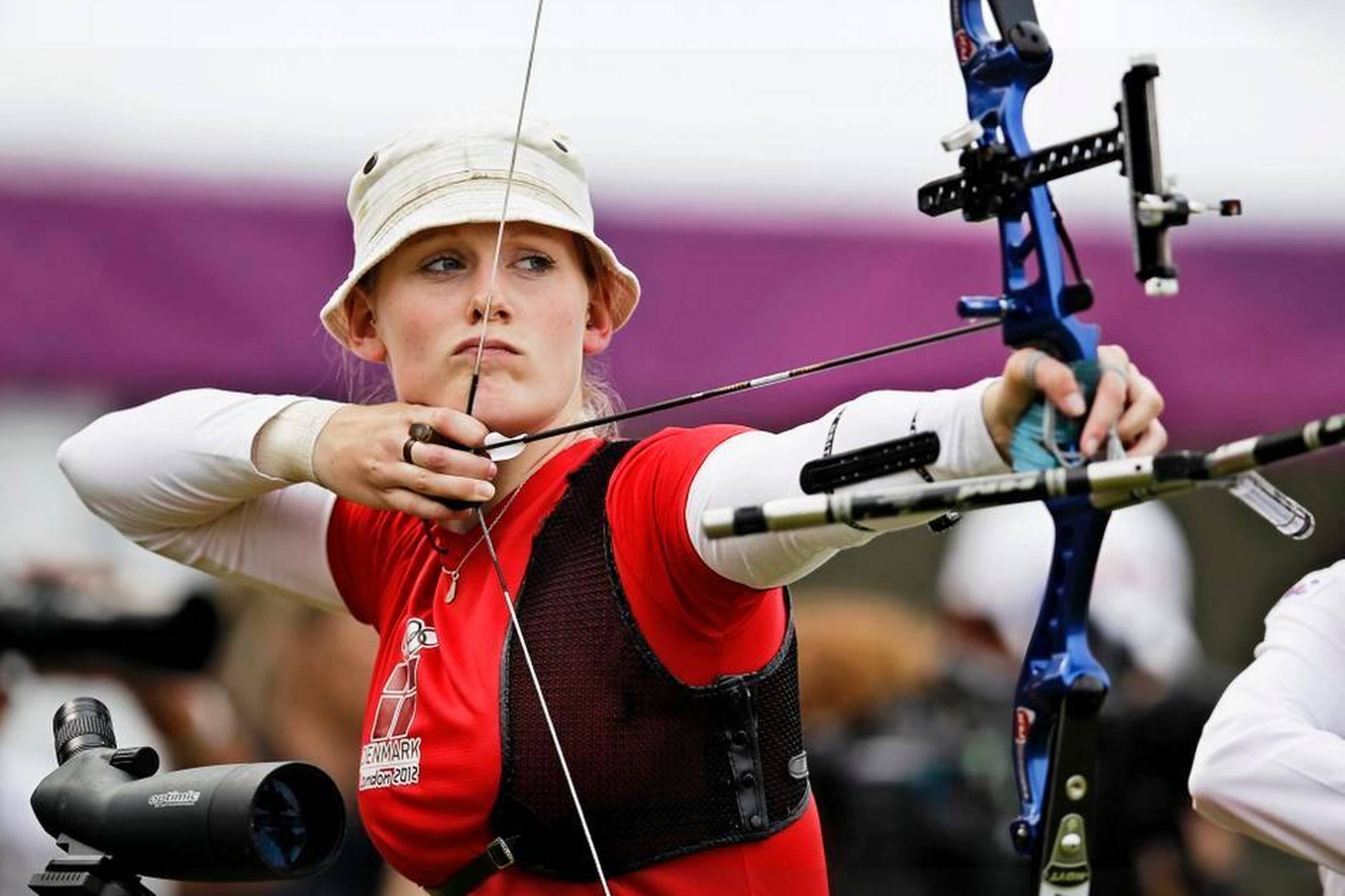 Carina Rosenvinge Christiansen i aktion ved OL i London 2012. Vejen til næste års OL i Rio de Janeiro går bl. a. via European Games i Aserbajdsjan. Foto: Jens Dresling/Polfoto