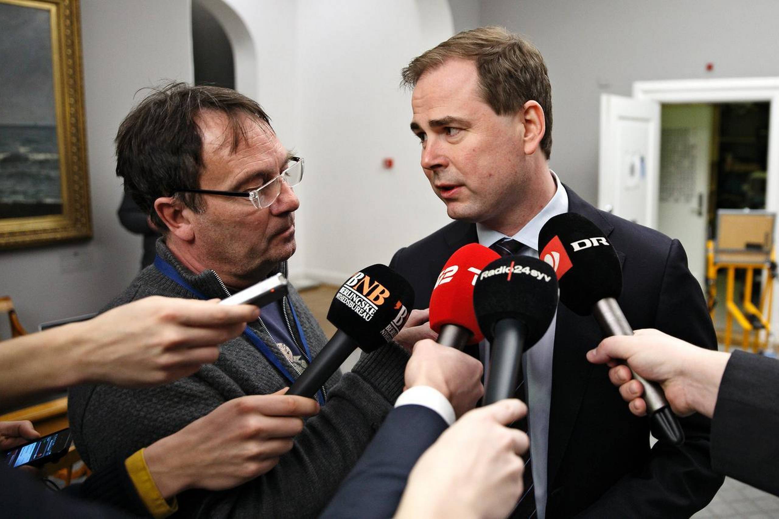 - En bogholderfinanslov, kalder Socialdemokratiets politiske ordfører Nicolai Wammen årets finanslov fra Blå Blok. Foto: Jens Dresling/Polfoto