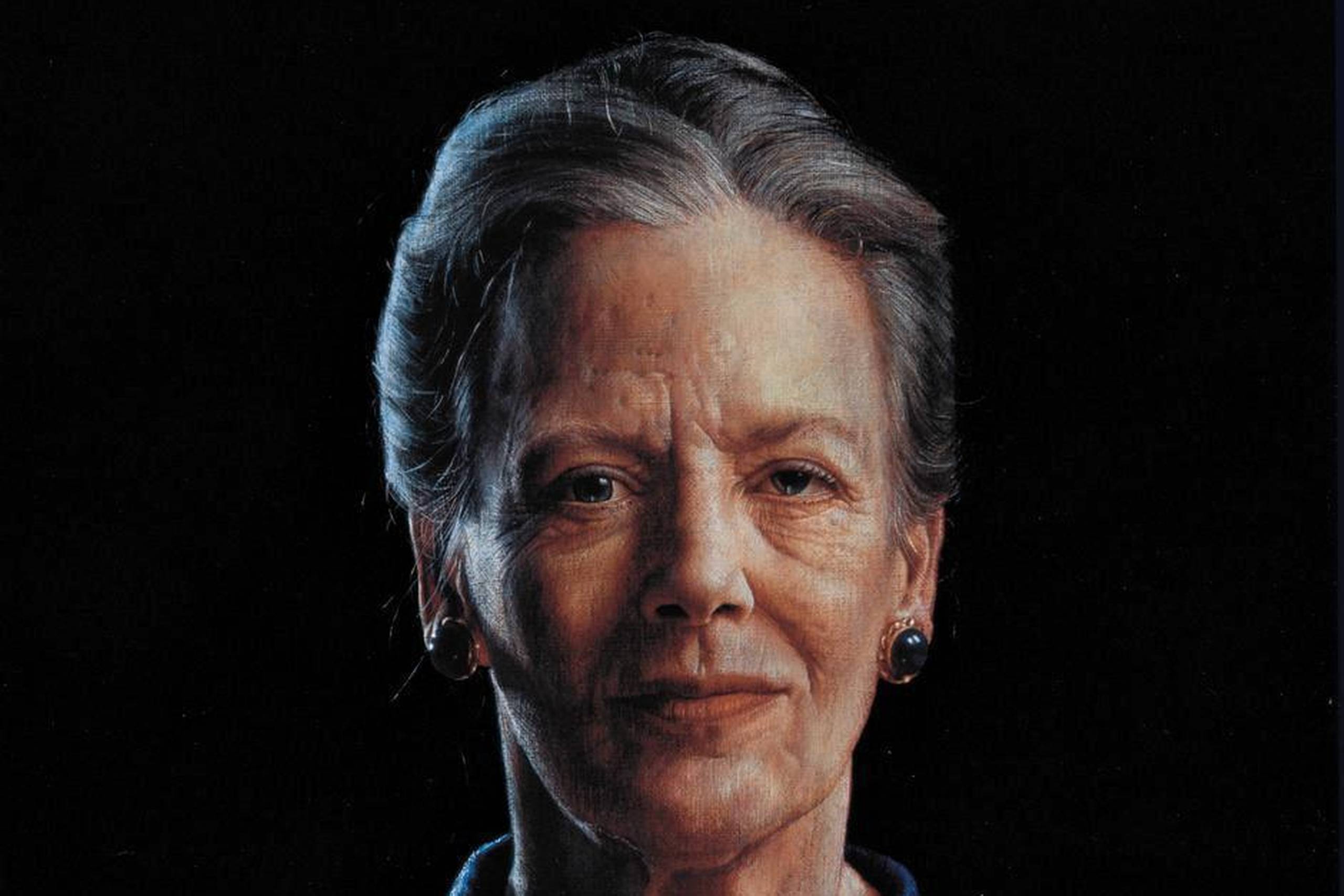 »De har sandelig fået det hele med,« skal dronning Margrethe have sagt ved synet af det færdige maleri: ”Dronning Margrethe II”, 1995. Kongehuset