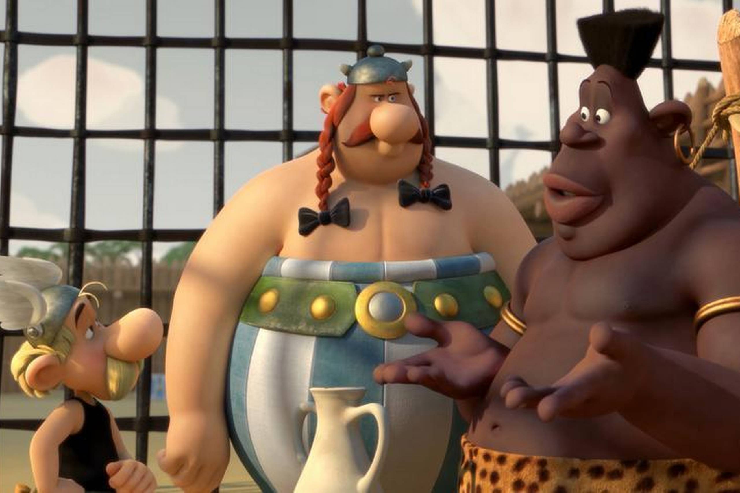 Sebastian Klein og Amin Jensen lægger danske stemmer til Asterix og Obelix, de gæve gallere.
