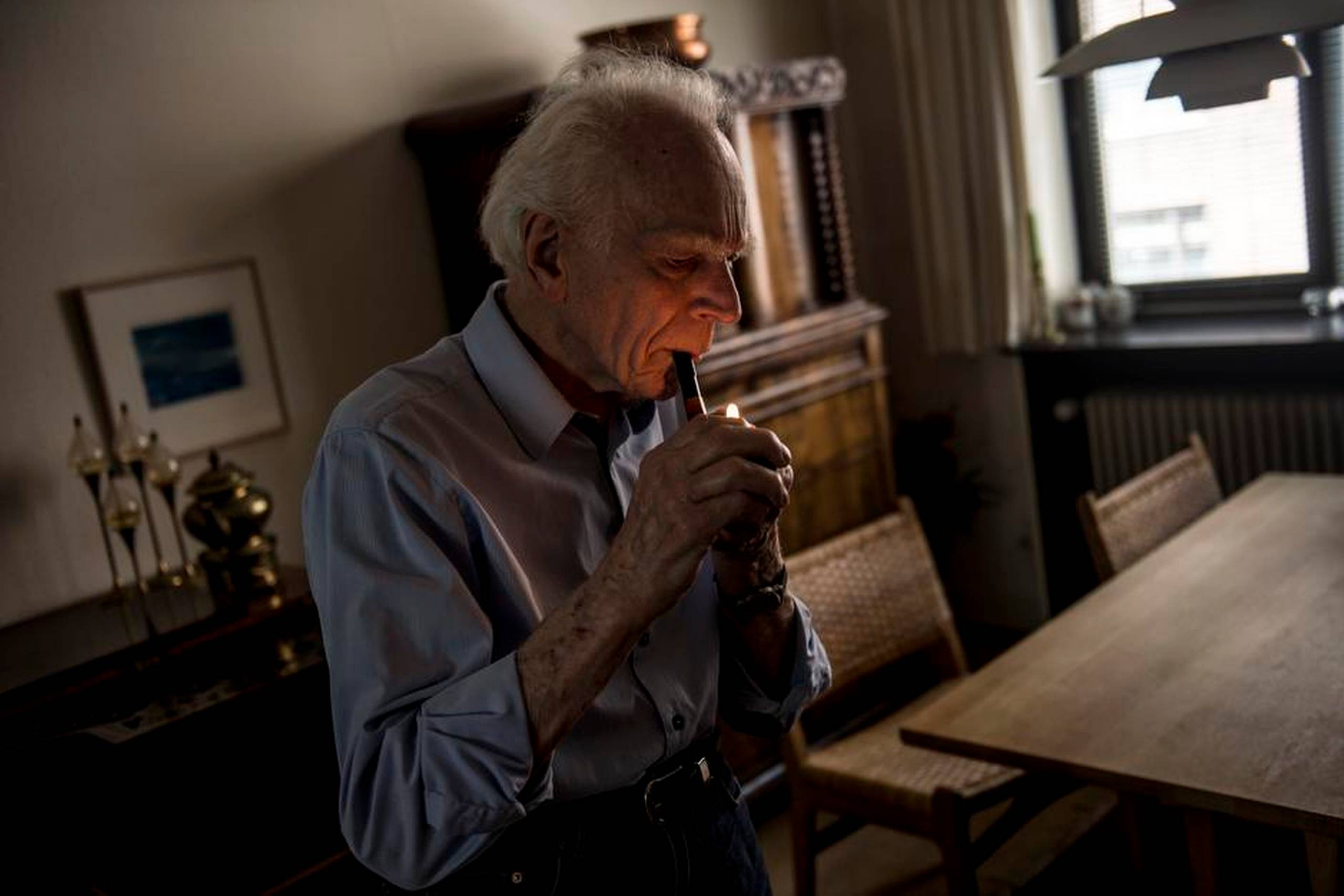 Holger Perfort er med sine 90 år en af landets ældste og stadig aktive skuespillere. Foto: Sebastian Buur Gunvald