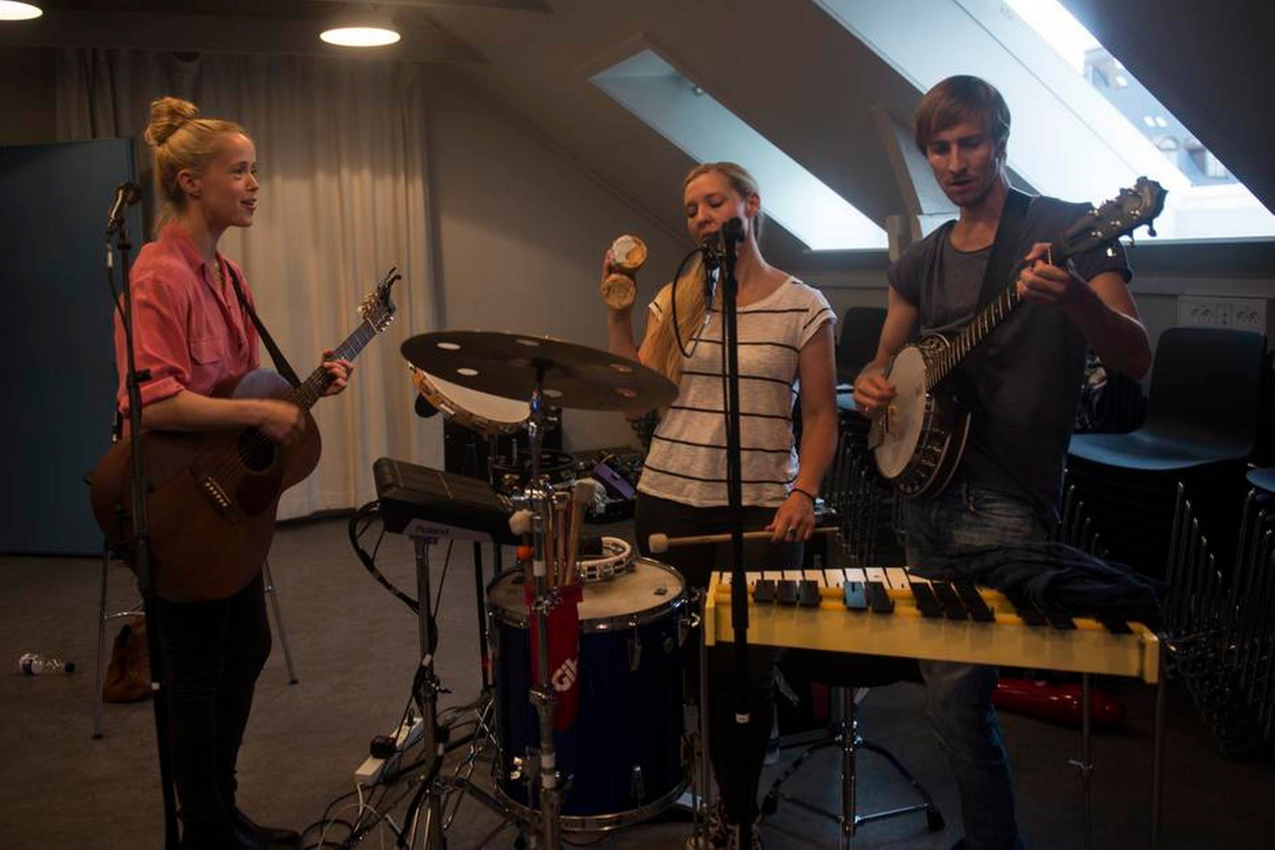 Tina Dickow øver til festuge koncerten torsdag. Foto: Casper Holmenlund Christensen