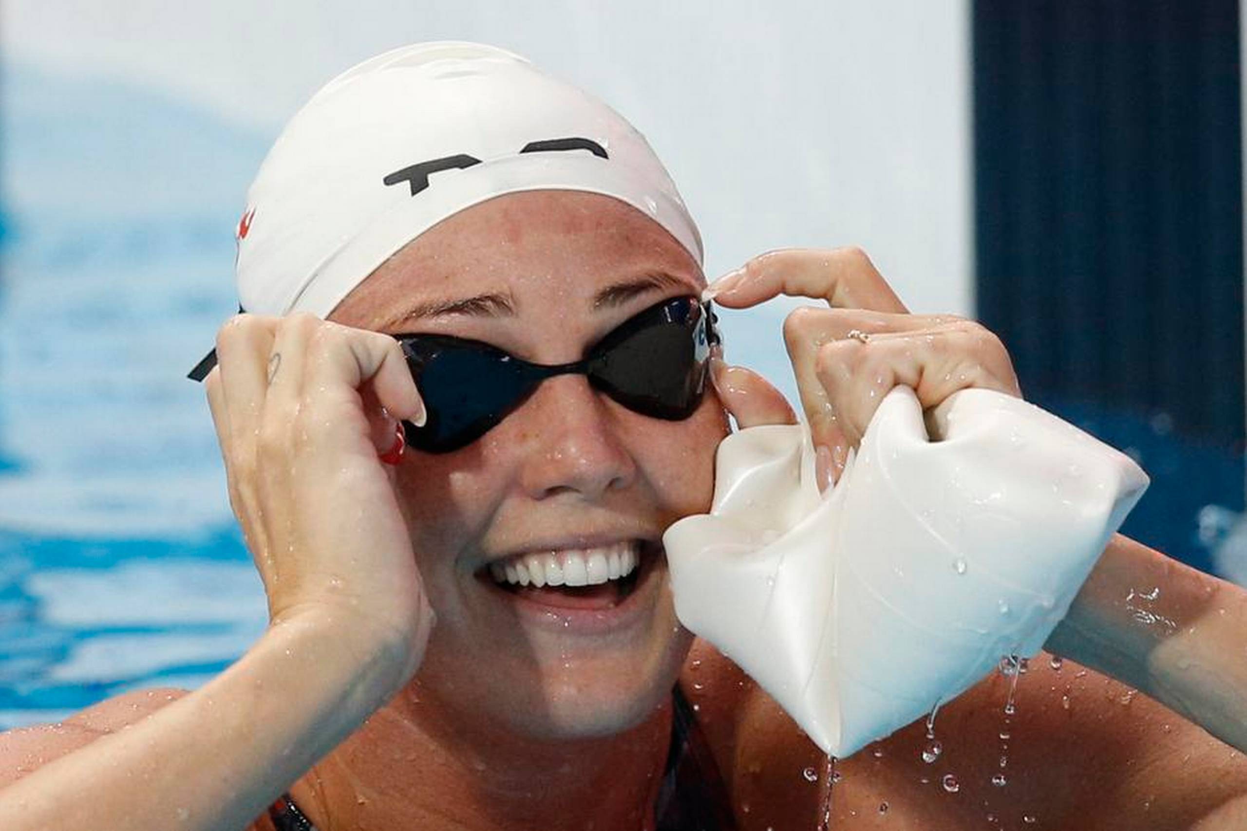Jeanette Ottesen kunne ved VM i svømning i august glæde sig over to sølvmedaljer i butterfly. Hun er derfor blandt de kvindelige danske atleter, der stilles store forventninger til ved næste års OL i Rio de Janeiro. Foto: Sergei Grits/AP