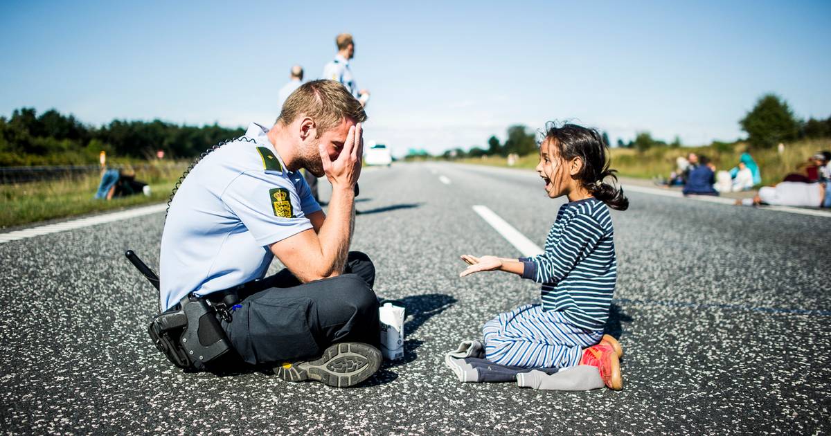 Seks-årig pige til dansk betjent: 