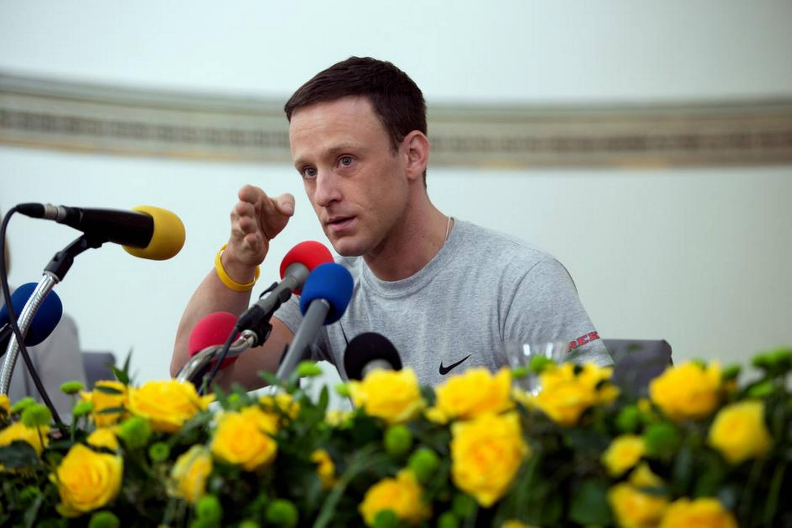 Lance Armstrong (Ben Foster) i filmen ”The Program”. Historien kan minde om en mafiafilm. Foto: Dean Rogers