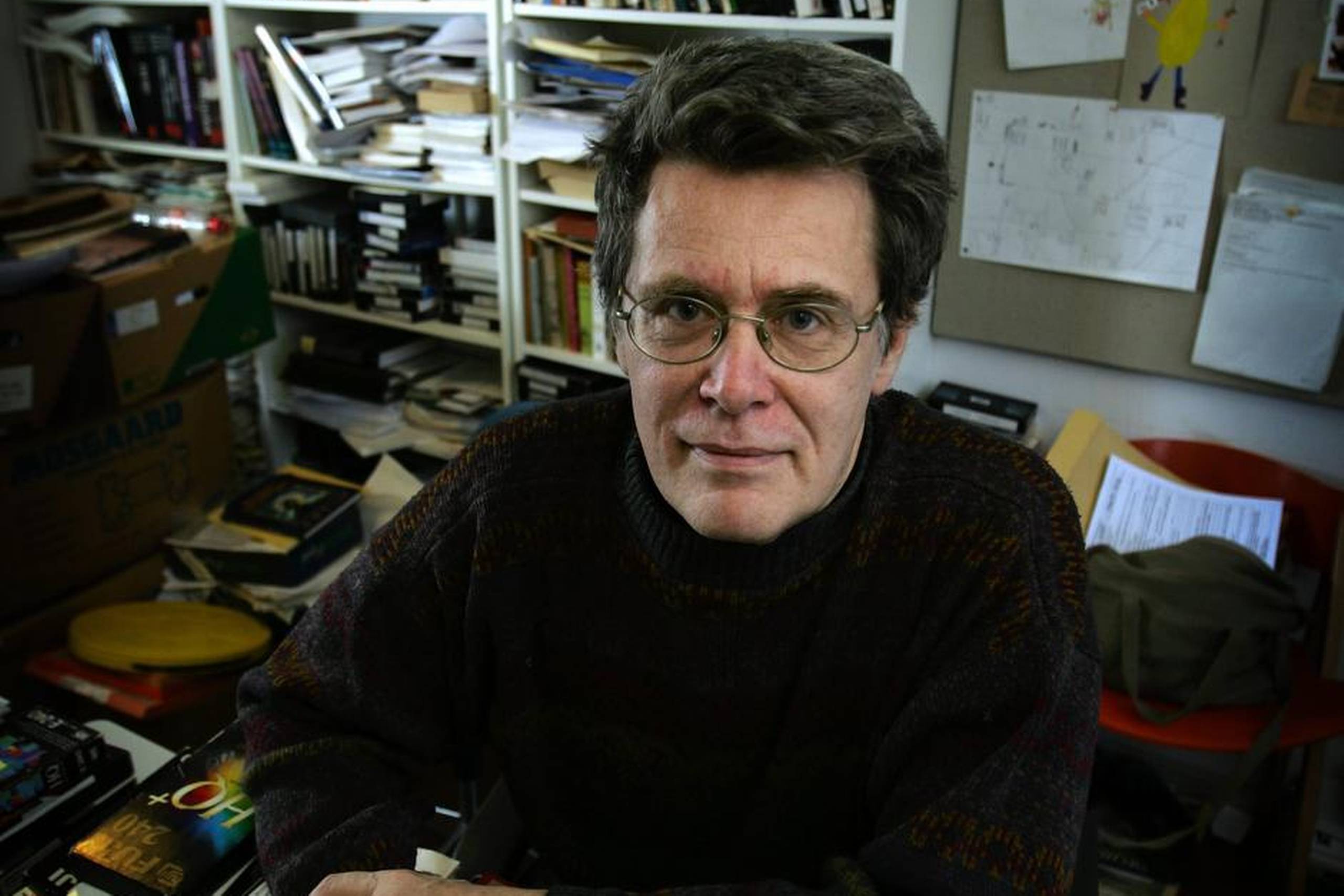 Peter Schepelern holder sin sidste forelæsning på universitetet på sin 70 års fødselsdag. Arkivfoto: Jens Dresling