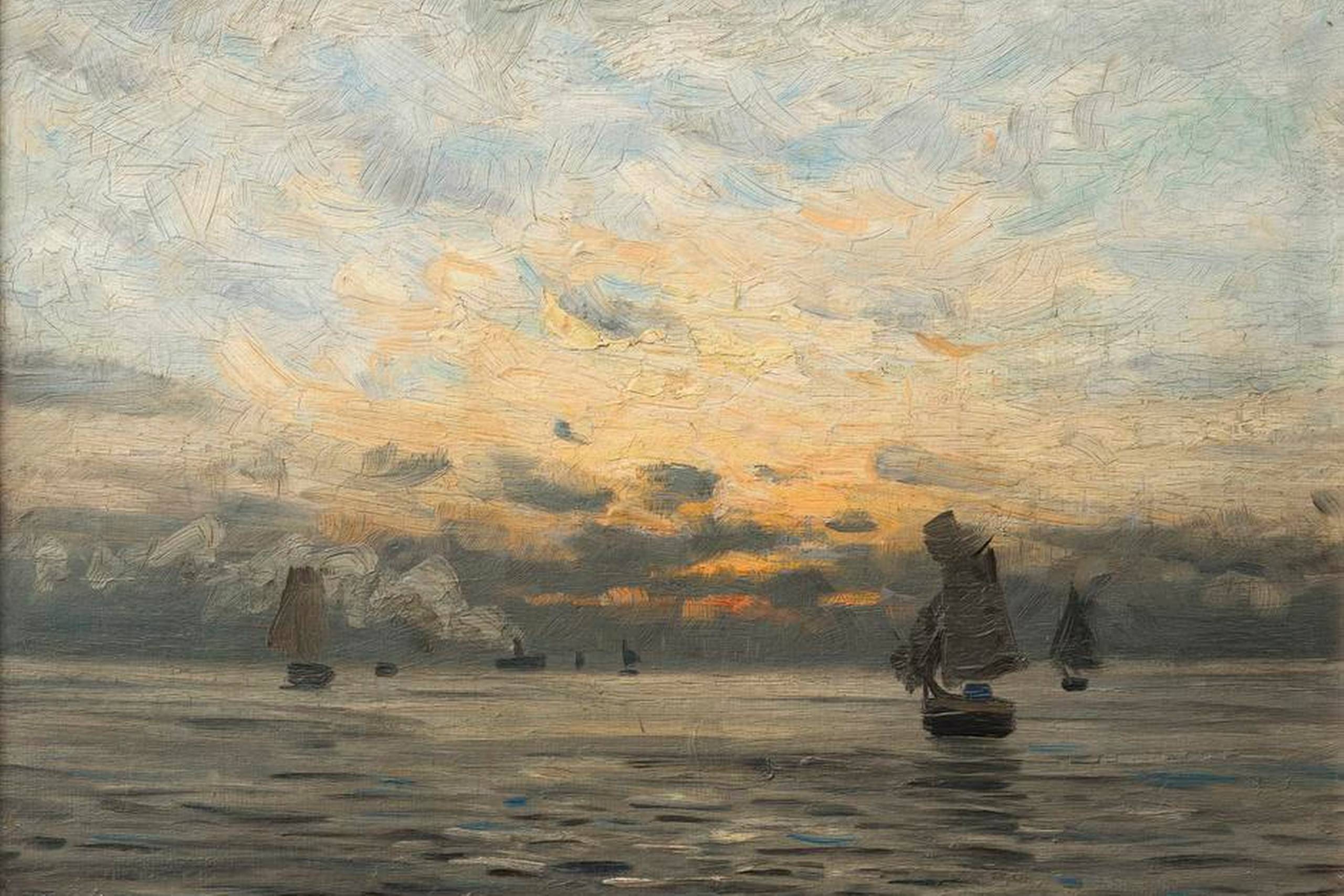 Heinrich Petersen-Angeln: I Egernsund, 1893. Tilhører Museumsberg Flensburg.