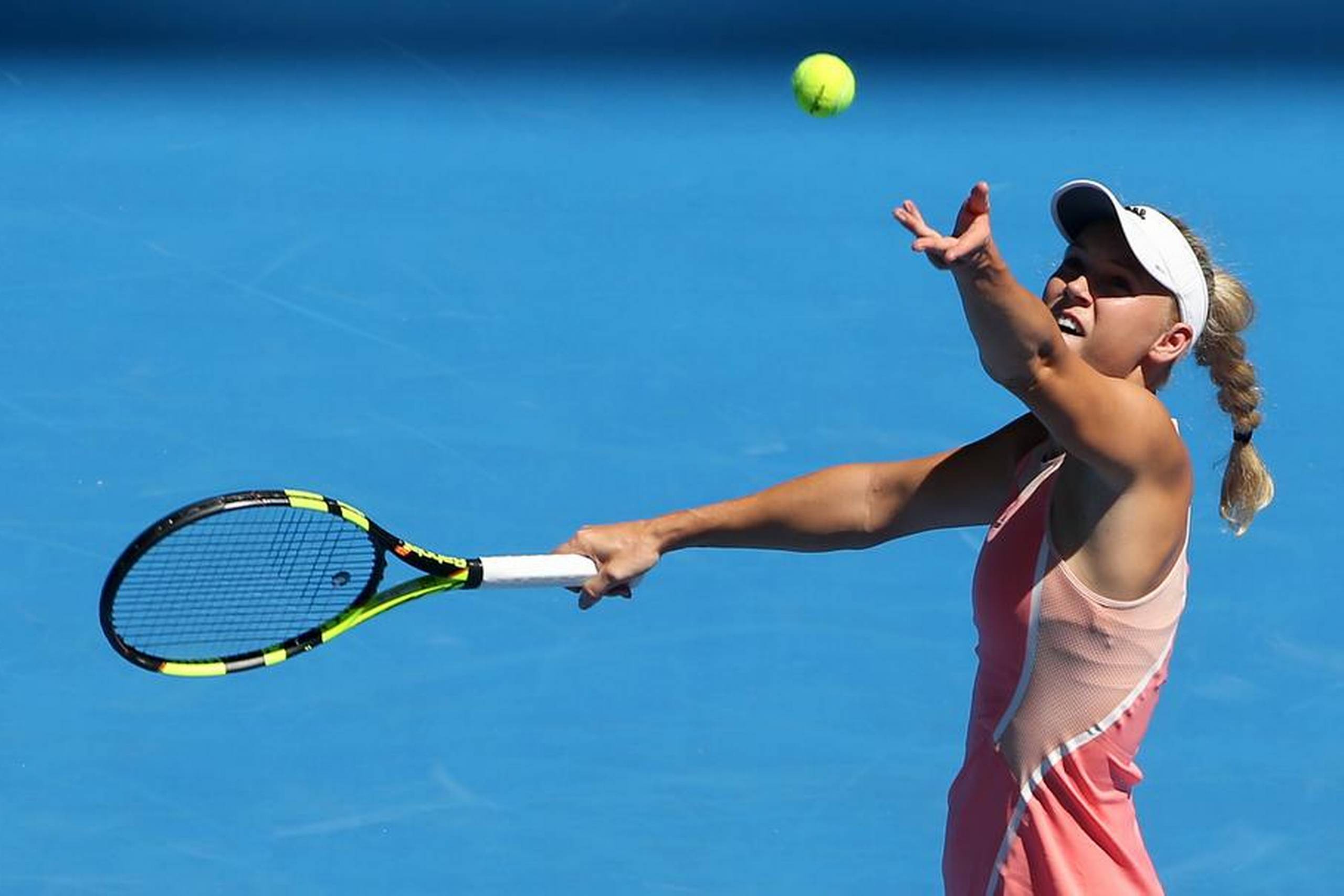Modsat mange tvivler Kenneth Carlsen af flere grunde ikke på, at Caroline Wozniacki kan genopfinde sig selv og endda også nå at vinde den grand slam-titel, som hun har drømt om siden barnsben. Foto: Rick Rycroft/AP