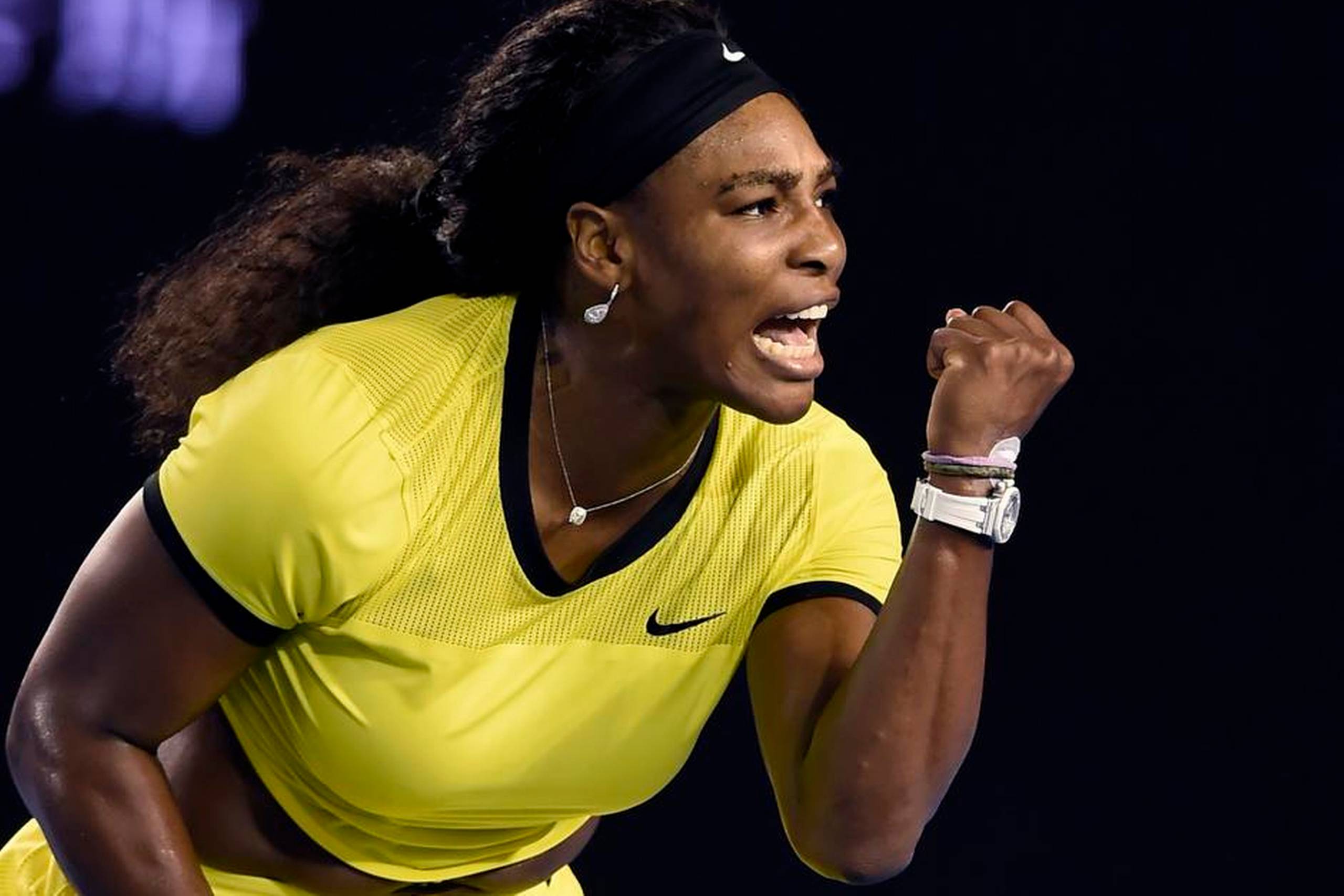 Serena Williams besejrede i semifinalen Agnieszka Radwanska overlegent med 6-0, 6-4 på blot 64 minutter. Foto: Andrew Brownbill/AP