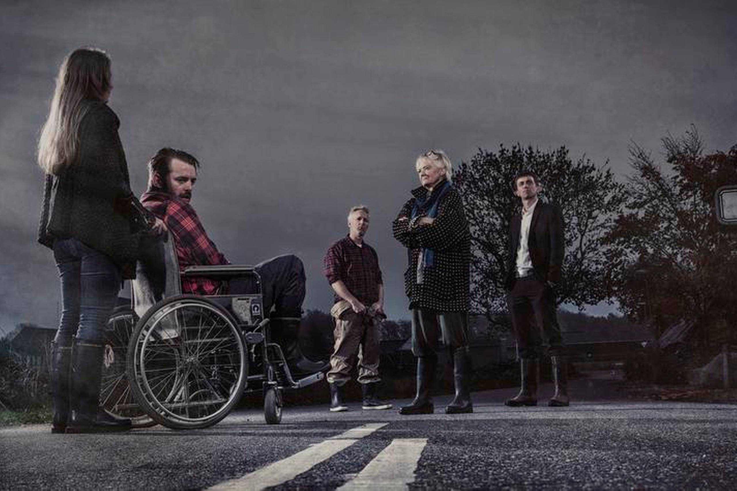 Forestillingen ”I udkanten” er Teater O’s første egenproduktion for det voksne publikum. Forestillingen præsenteres som en udkantsthriller om løgn, bedrag, forbrydelse og straf. Foto: Morten Fauerby
