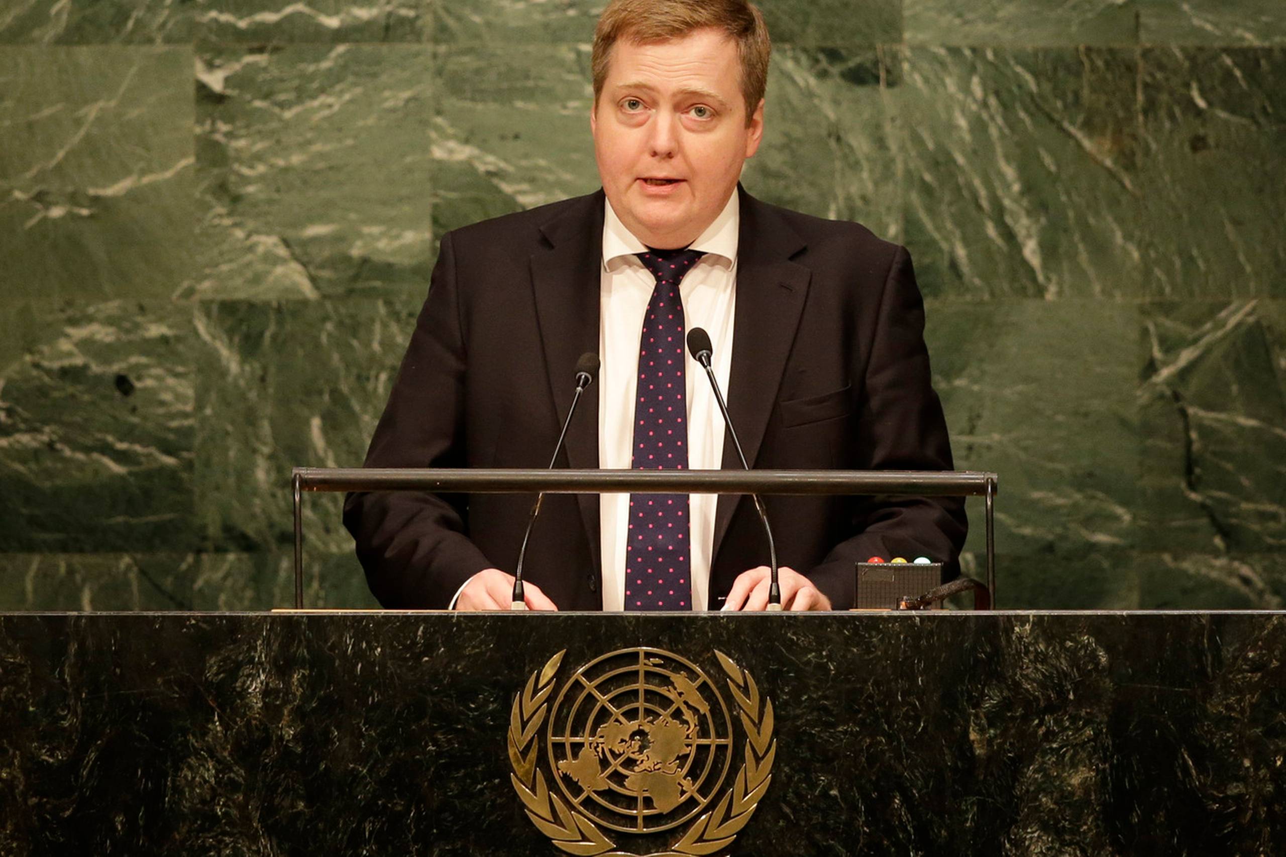 Islands premierminister Sigmundur David Gunnlaugsson