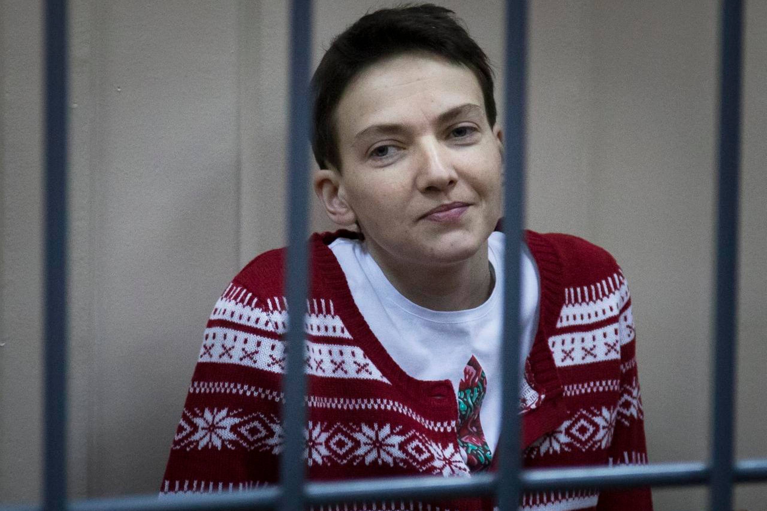 Nadja Savtjenko blev i marts idømt 22 års fængsel på mordanklager. Nu er hun frigiven. Arkivfoto: Ivan Sekretarev/AP
