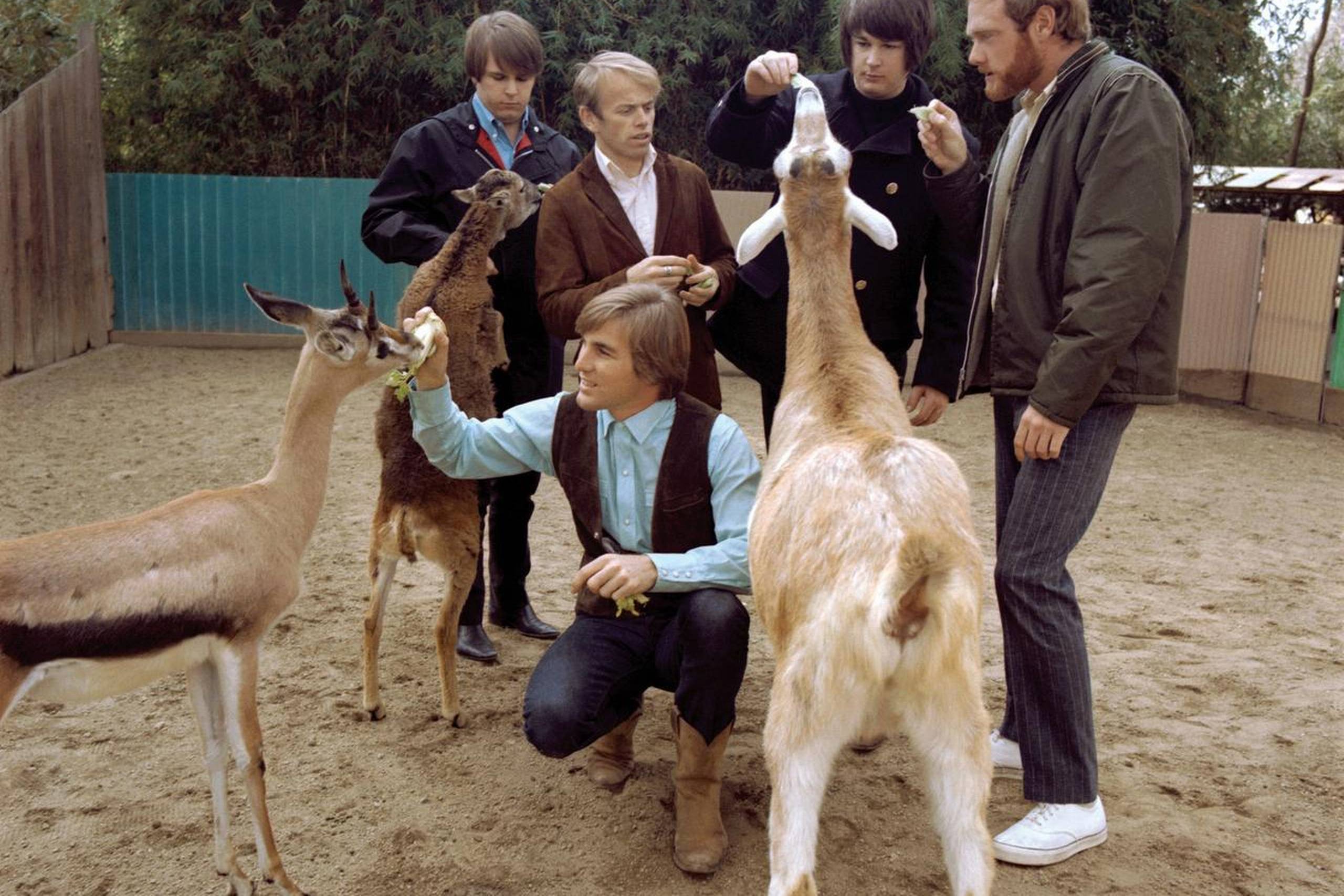 The Beach Boys stillede op til flere spøjse indslag, som relaterede til albumtitlen ”Pet Sounds”. Foto: Universal Music
