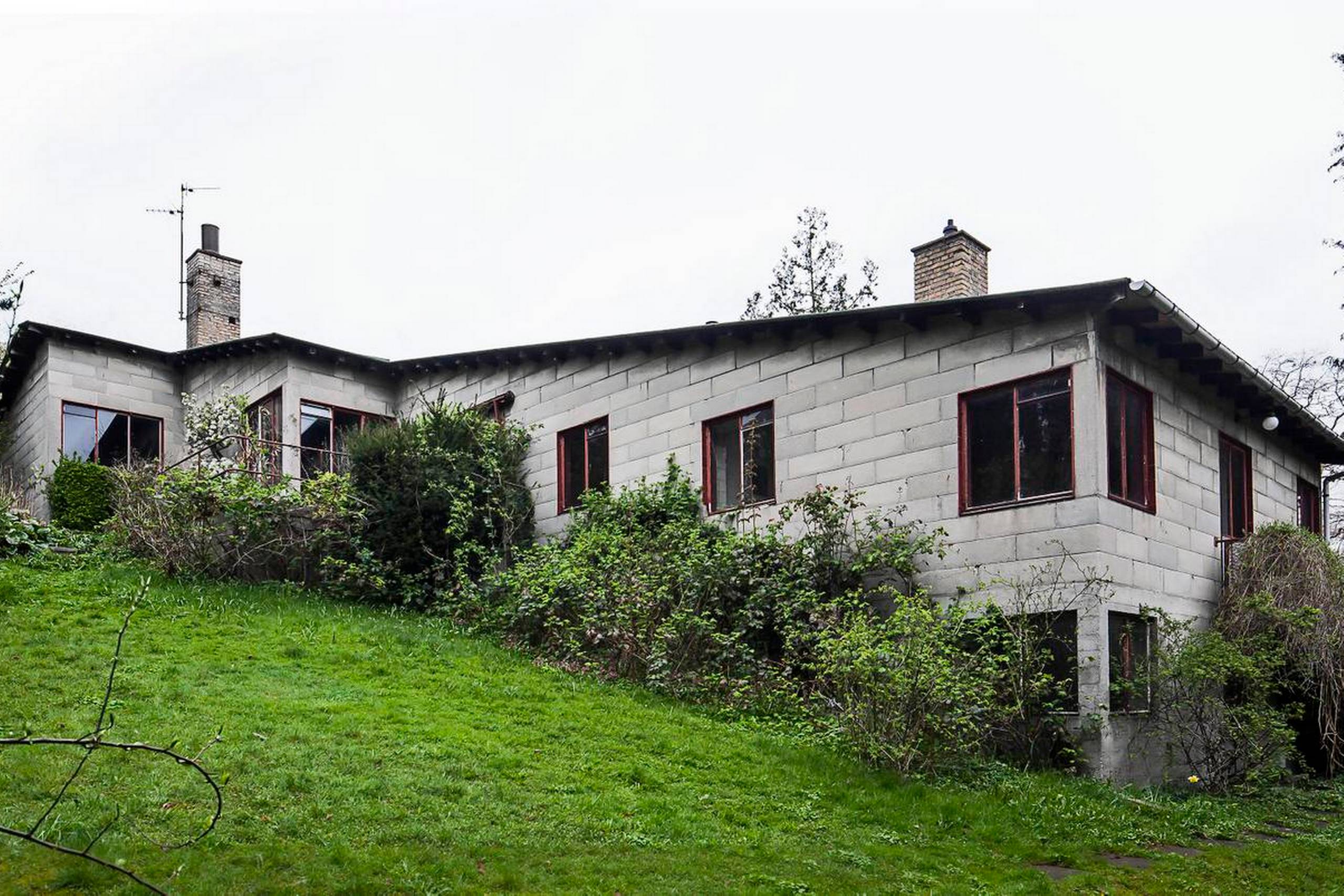 PH’s hus på Brogårdsvej i Gentofte før restaureringen. Foto: Kurt Rodahl Hoppe