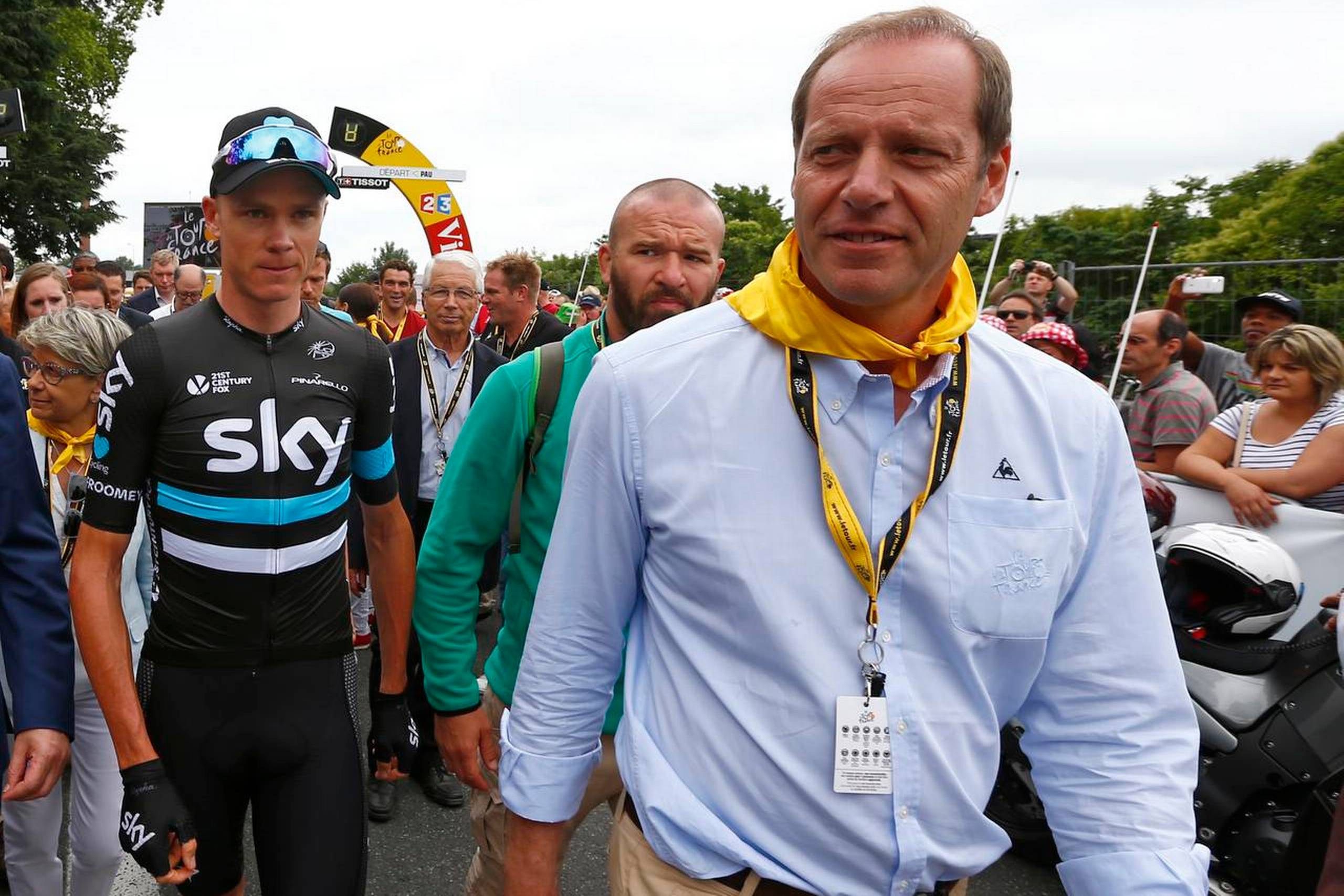 Man får ikke løbsdirektør Christian Prudhomme til at sige, at Touren var bedre i gamle dage. Foto: Peter Dejong/AP