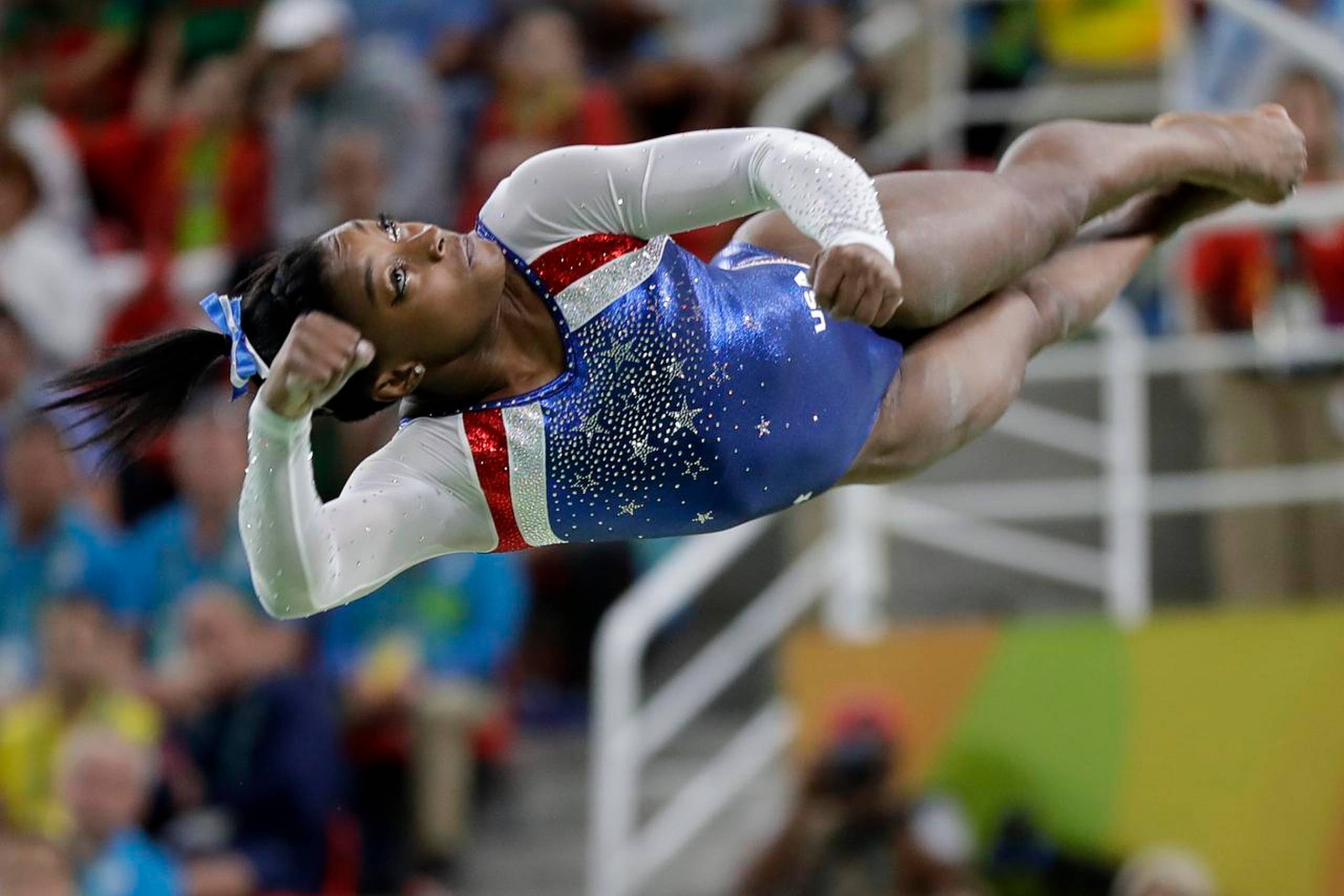 Simone Biles har fået et spring opkaldt efter sig. Foto: David Goldman/AP