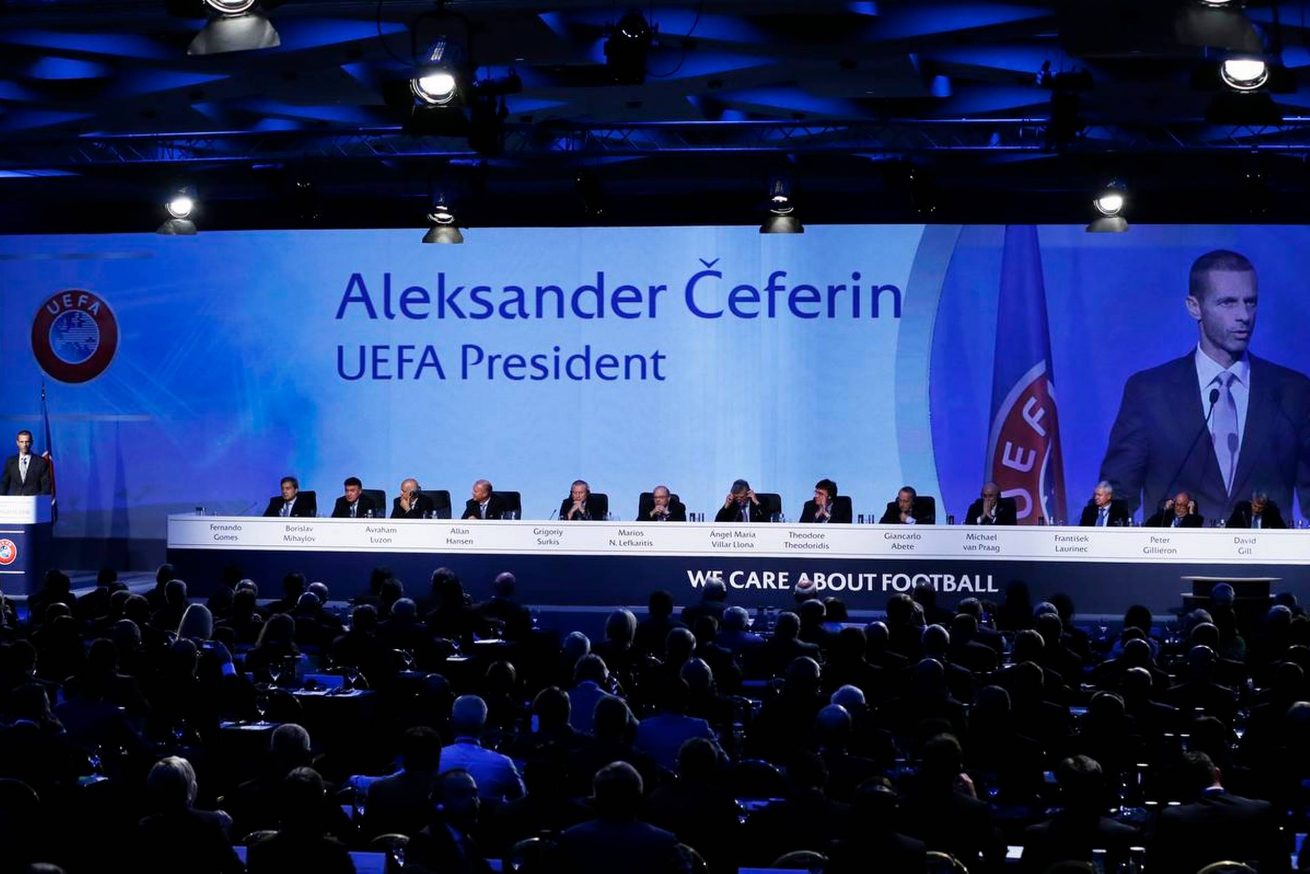 Aleksander Ceferin blev en suveræn vinder i kampen om at blive den nye præsident for det europæiske fodboldforbund (UEFA). Foto: Thanassis Stavrakis/AP