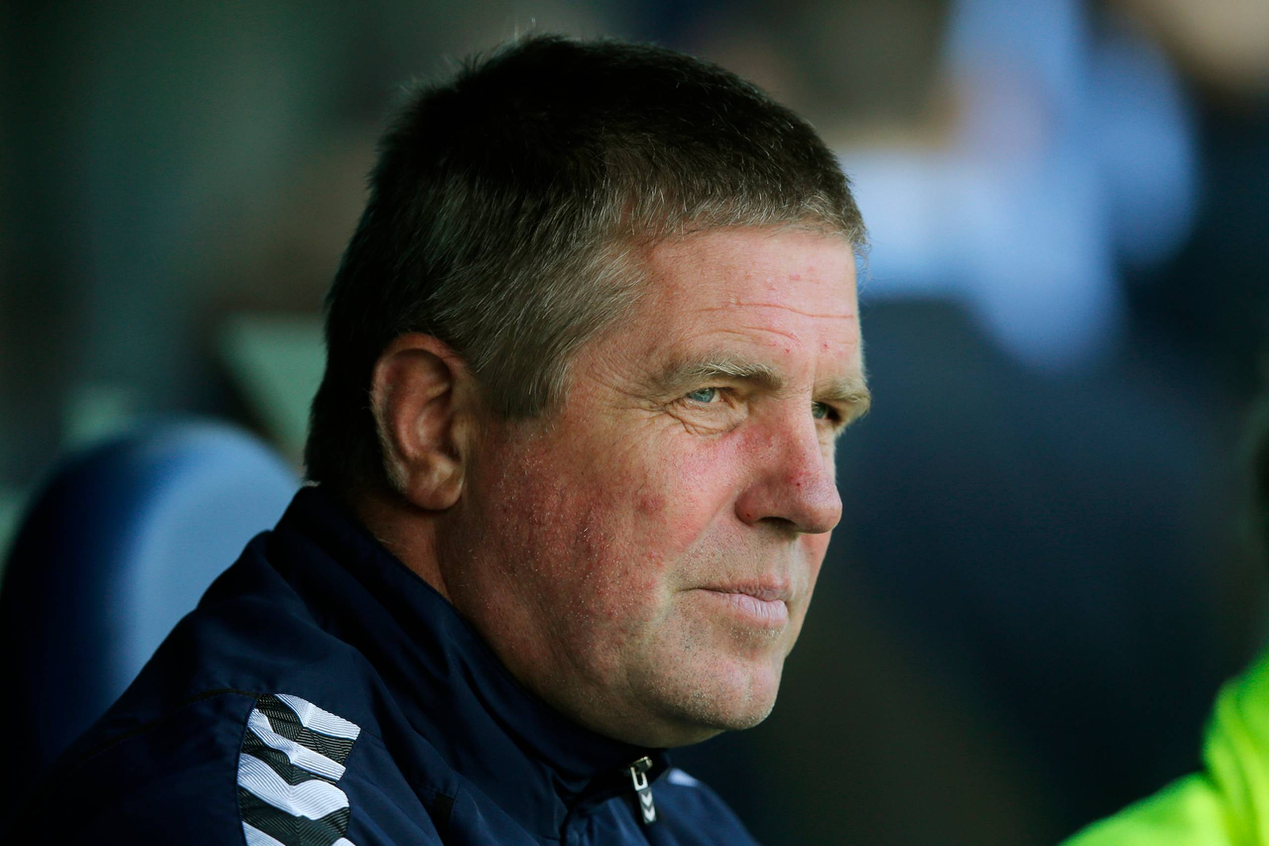 OB's cheftræner Kent Nielsen på Brøndby Stadion. Foto: Jens Dresling/Polfoto