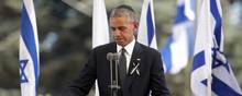 Barack Obama var blandt talerne ved Shimon Peres' begravelse. Foto: Carolyn Kaster/AP