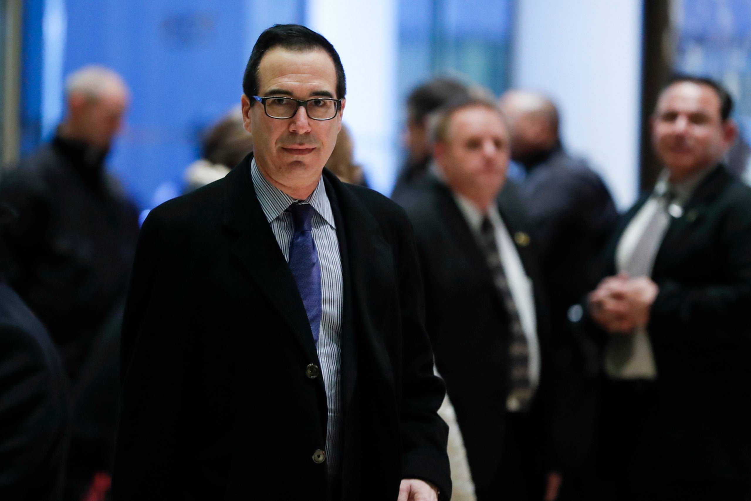 Steven Mnuchin skal være Trumps finansminister og arbejdede desuden på hans kampagne. Foto: Carolyn Kaster/AP