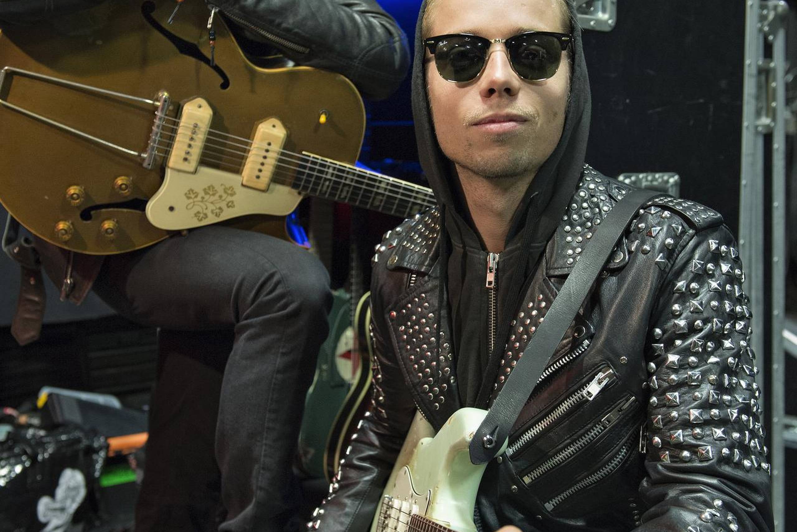 Tim Christensen (øverst) og Mads Langer har tidligere spillet sammen til bl.a. Grøn Koncert. Nu skriver de musik sammen til musicalen ”Efter brylluppet”, som er en del af musikhusets 2017-satsning. Arkivfoto: Lars Krabbe