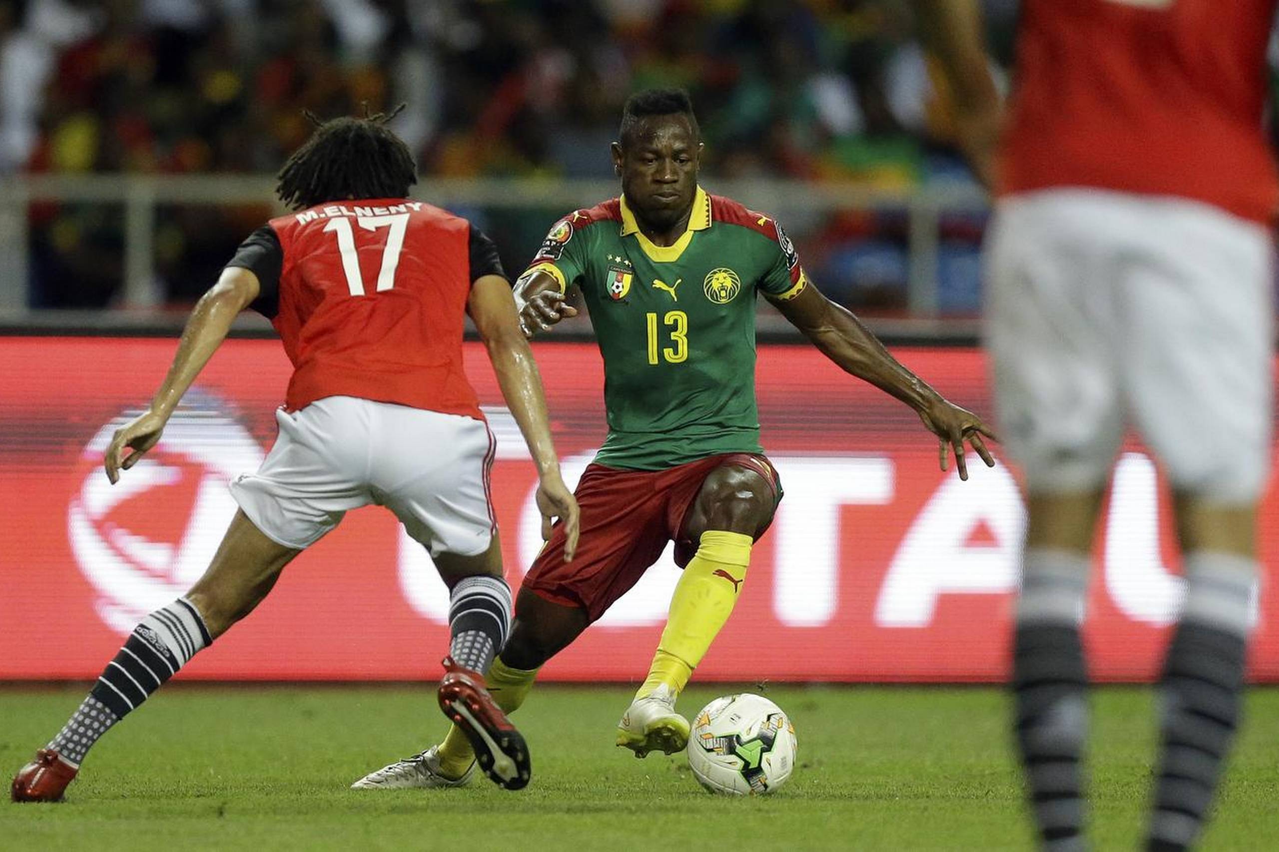 Cameroun vandt søndag Africa Cup of Nations ved at slå Egypten med 2-1 i finalen. Christian Bassogog blev kåret som turneringens spiller. Foto: Sunday Alamba/AP