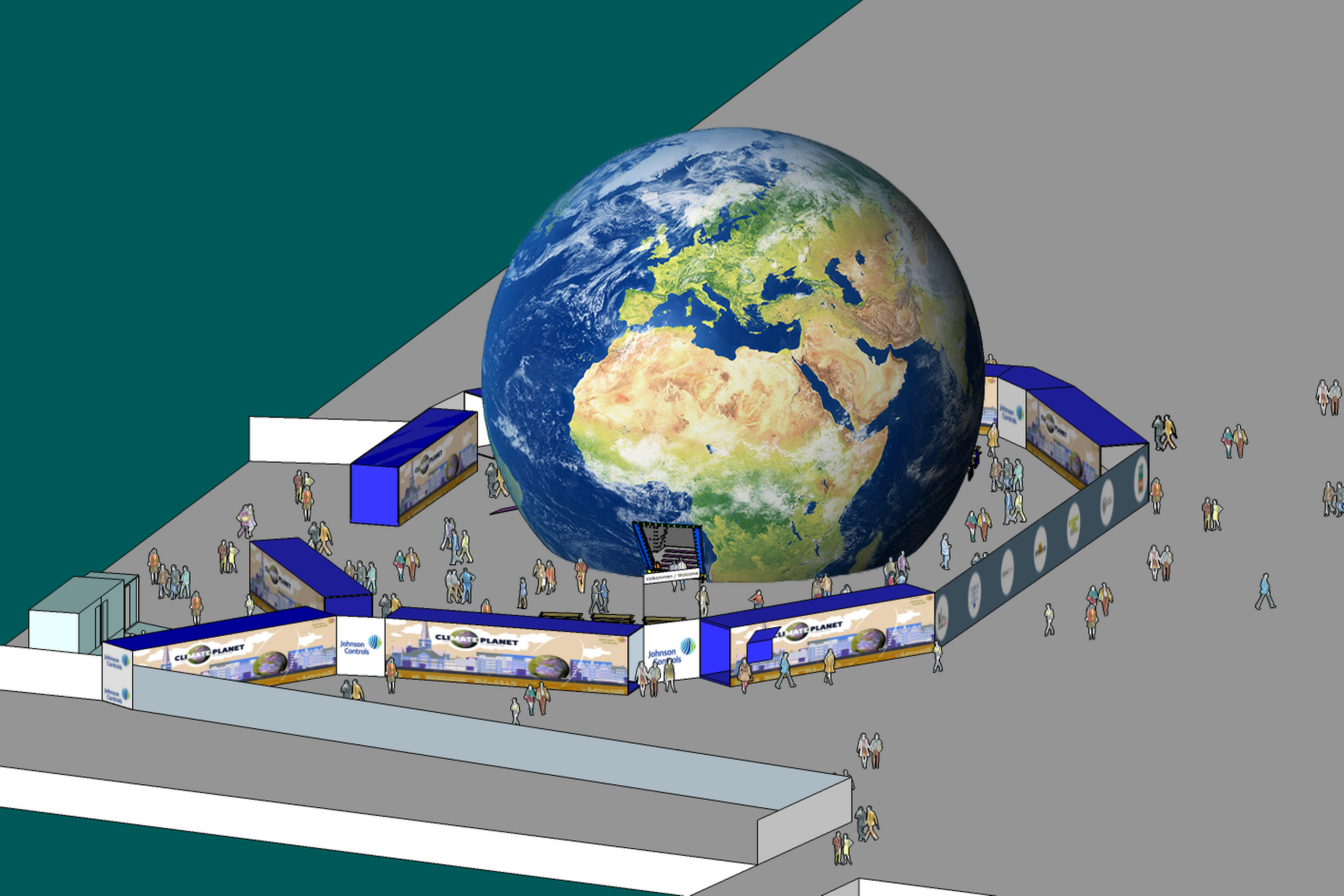 Climate Planet, en miniaturemodel af Jorden, er blevet inviteret til klimatopmøde i Bonn. Foto: Aarhus City Forening
