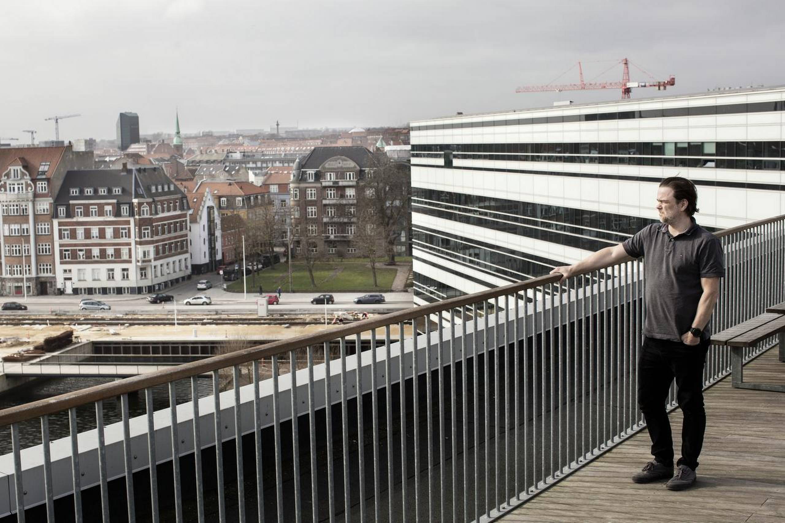 Jakob Illeborg Pagter og krypteringsvirksomheden Sepior har 65 andre virksomheder som naboer på sjette og syvende etage i Navitas bygningen, hvor Incuba-fællesskabet holder til. Foto: Tor Birk Trads/Polfoto