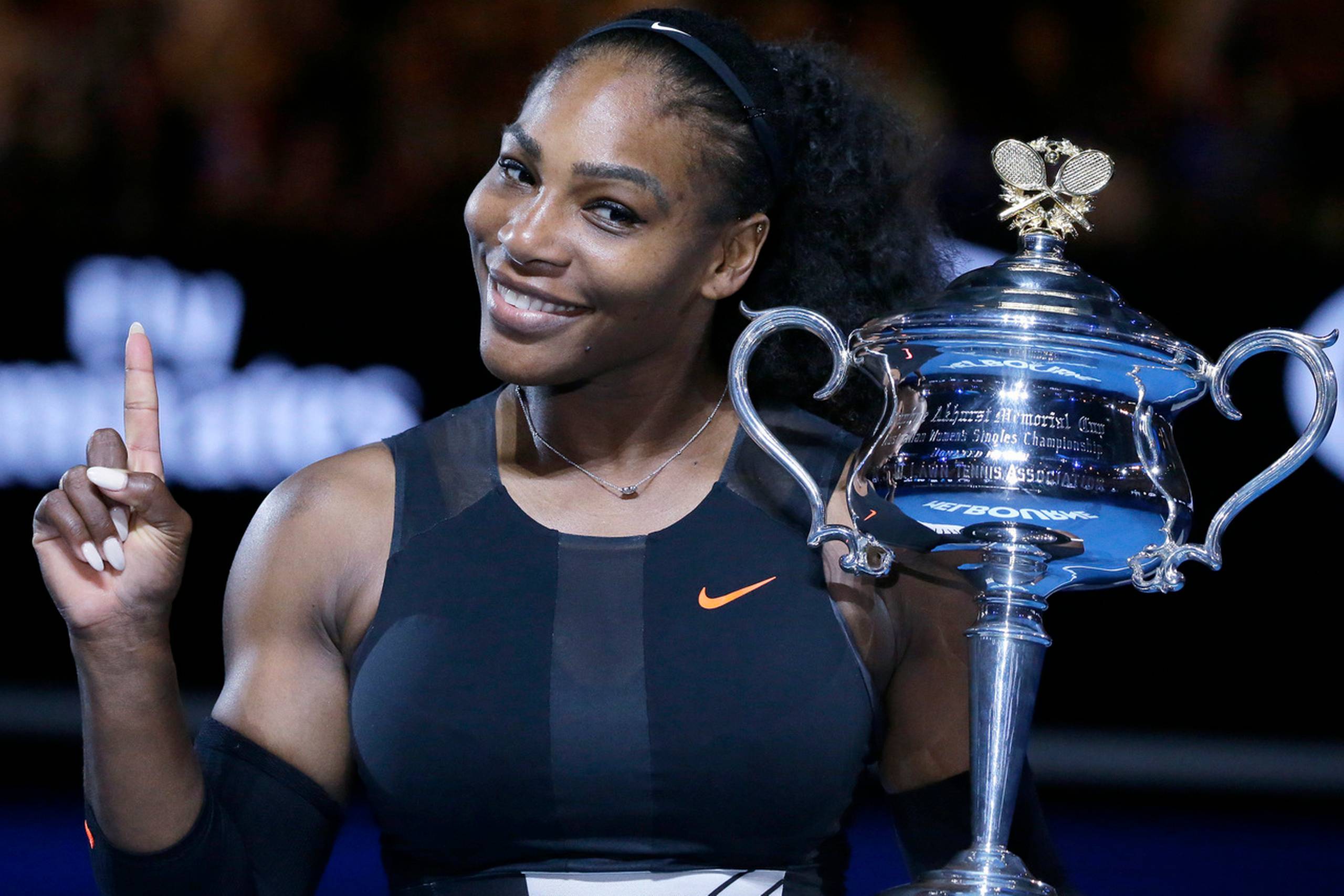 Serena Williams vandt over sin søster, Venus Williams, i finalen i Australian Open, januar 2017. Foto: Aaron Favila/AP
