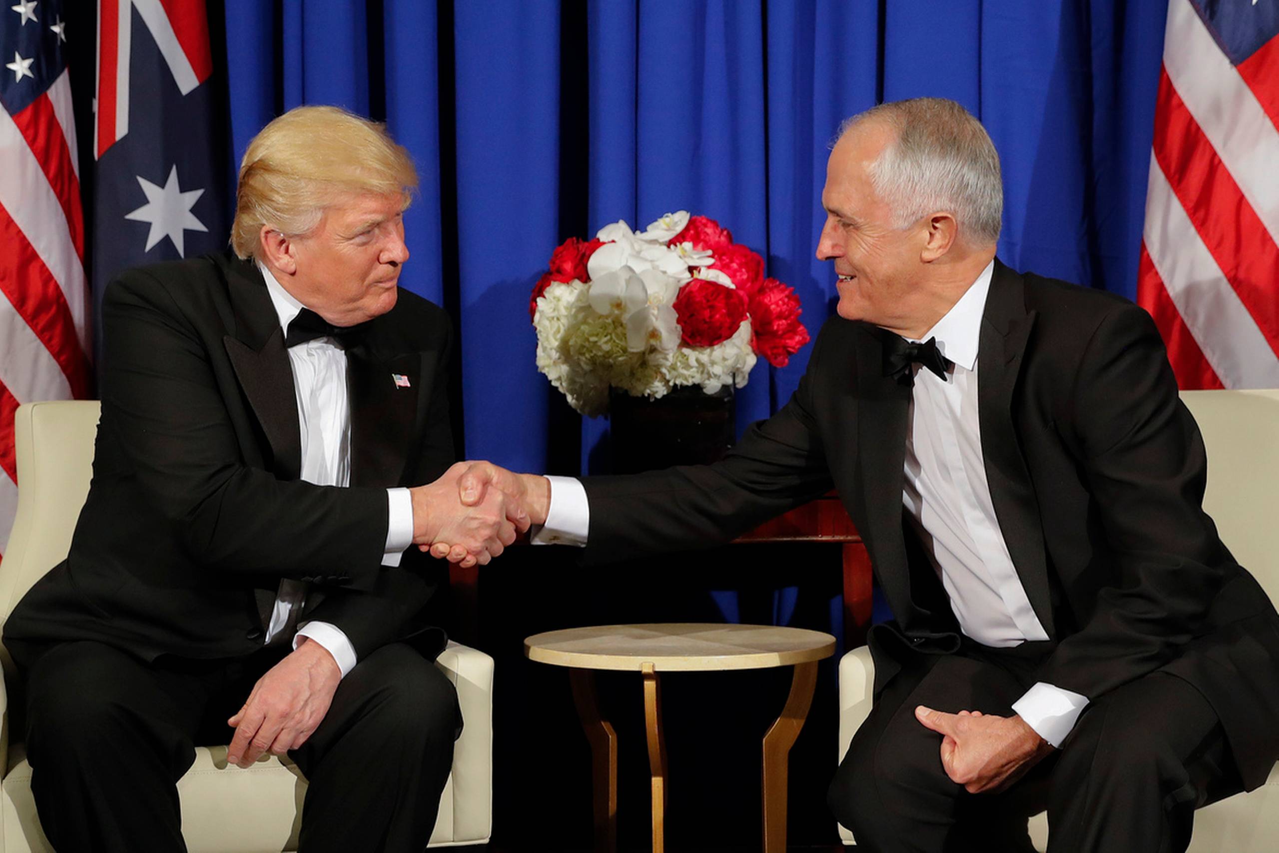 Præsident Donald Trump og Australiens premierminister Malcolm Turnbull. Foto: Pablo Martinez Monsivais/AP