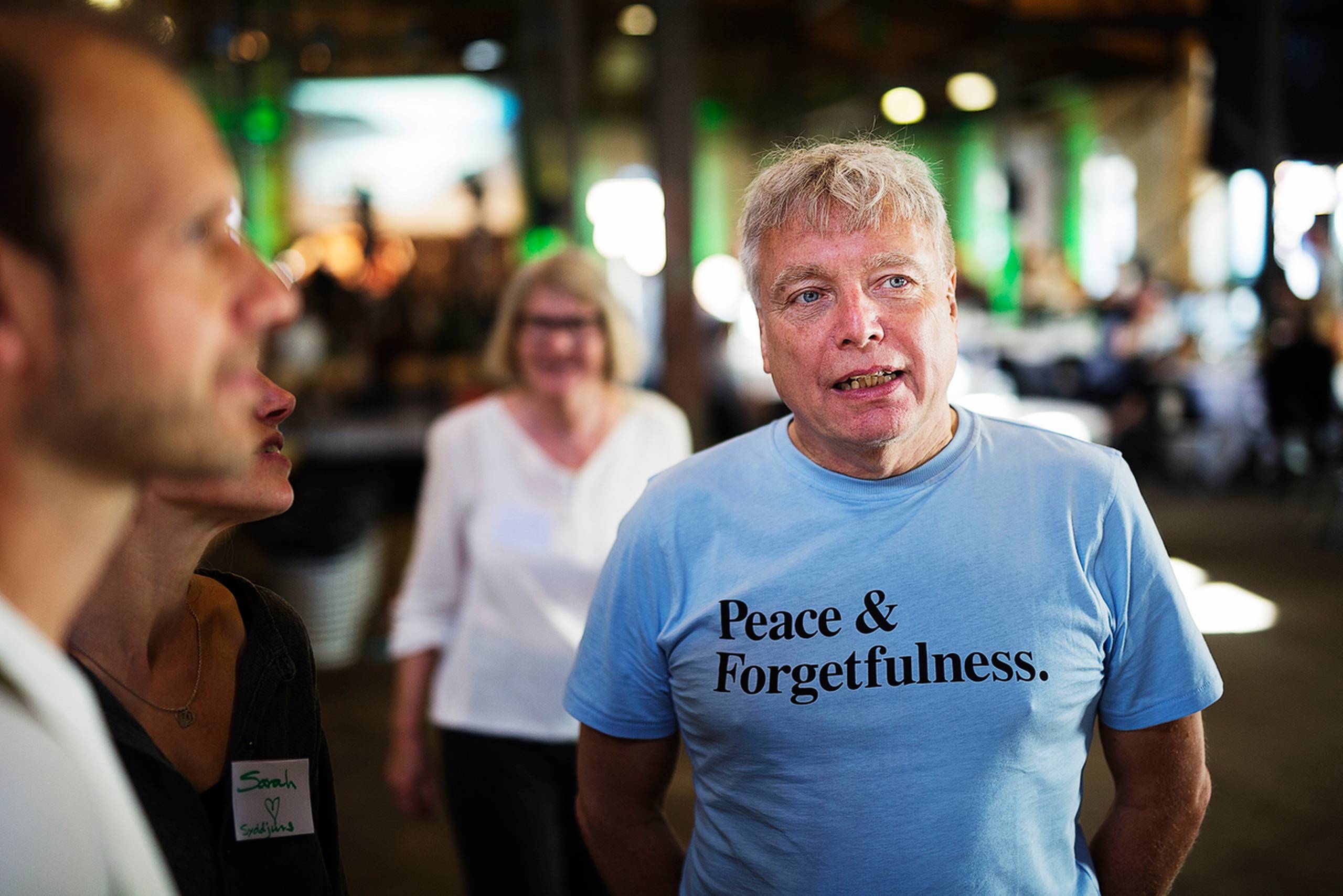Alternativets politiske leder Uffe Elbæk ved partiets landsmøde i Odense. Foto: Carsten Bundgaard