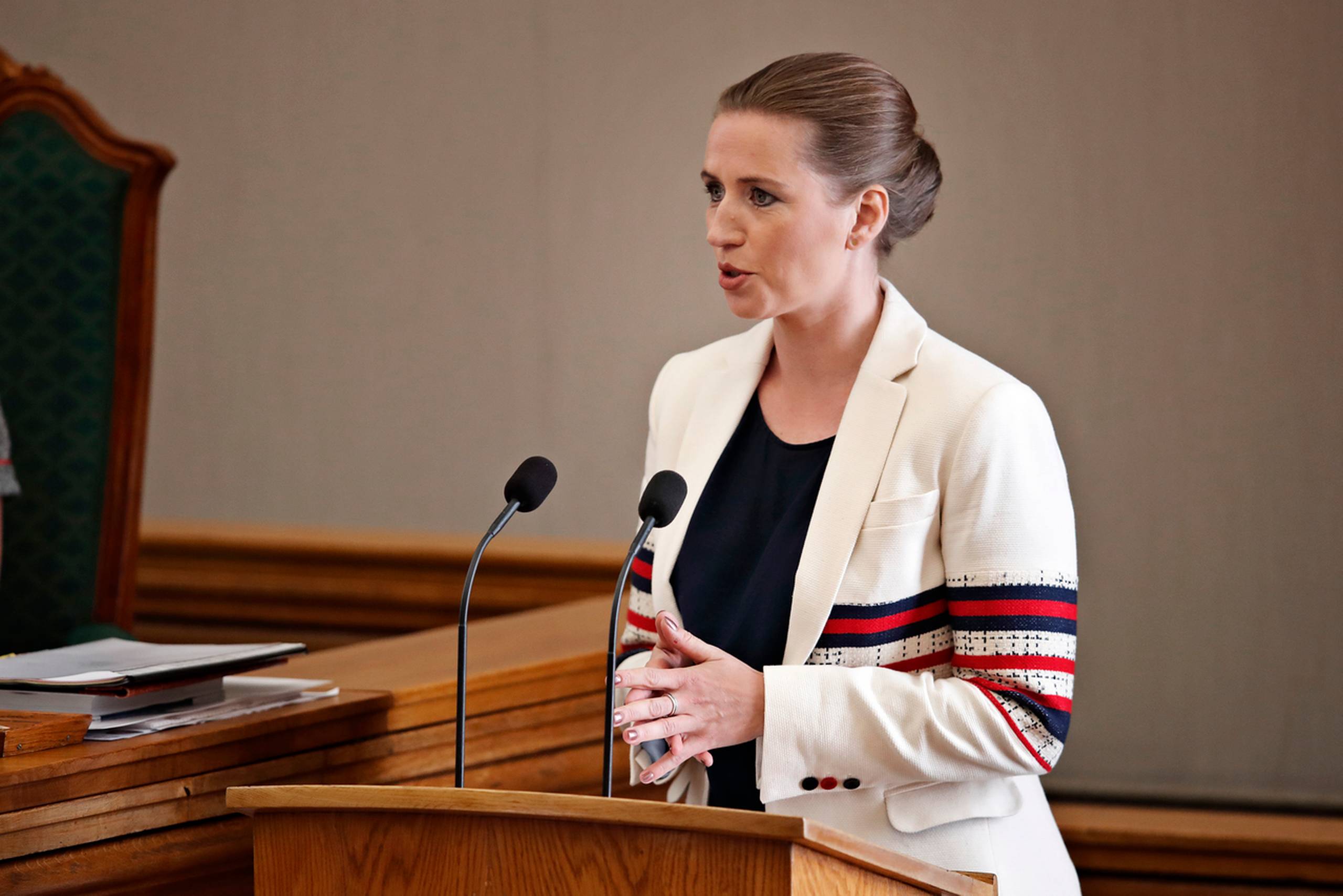 Socialdemokraternes formand Mette Frederiksen. Foto: Jens Dresling/Polfoto