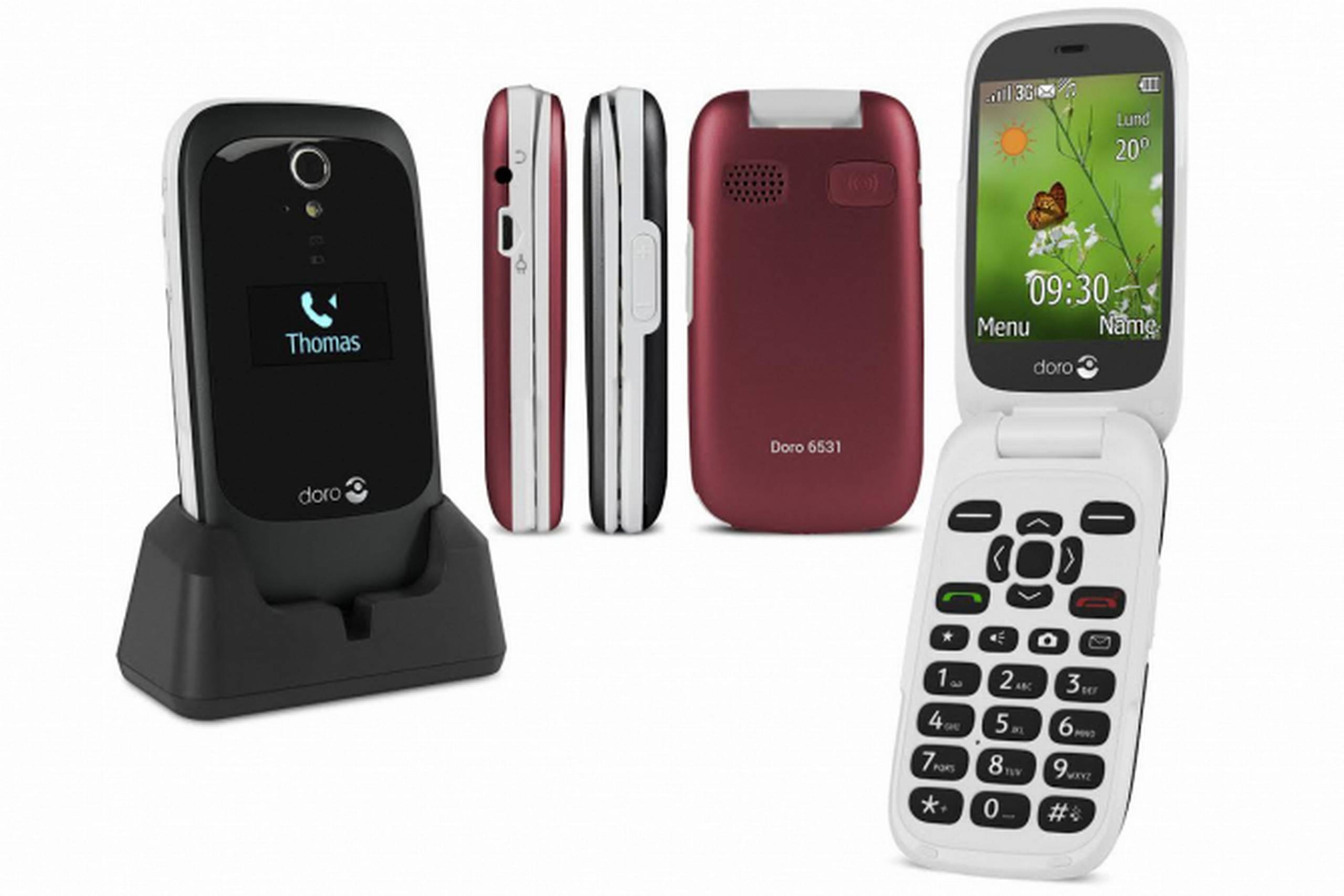 Doro 6531 klaptelefon. Foto: Mobilsiden.dk