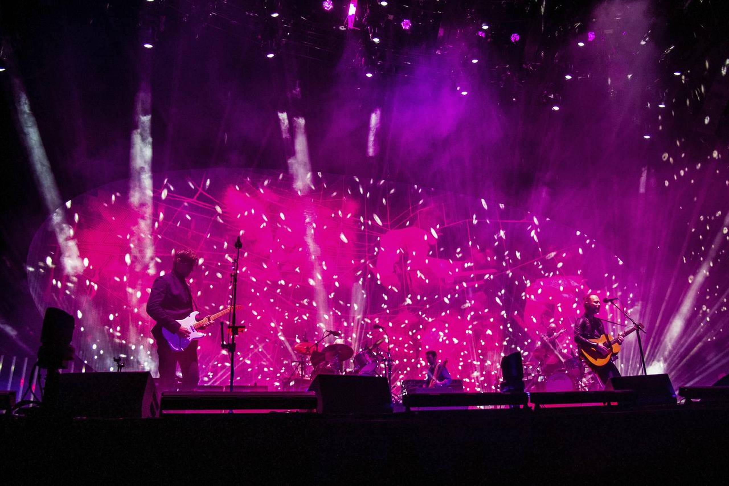 Mens en stor del af grupperne og solisterne på Northside spiller i en times tid, er der afsat mere end to timer til koncerten med Radiohead. Foto: Amy Harris, AP