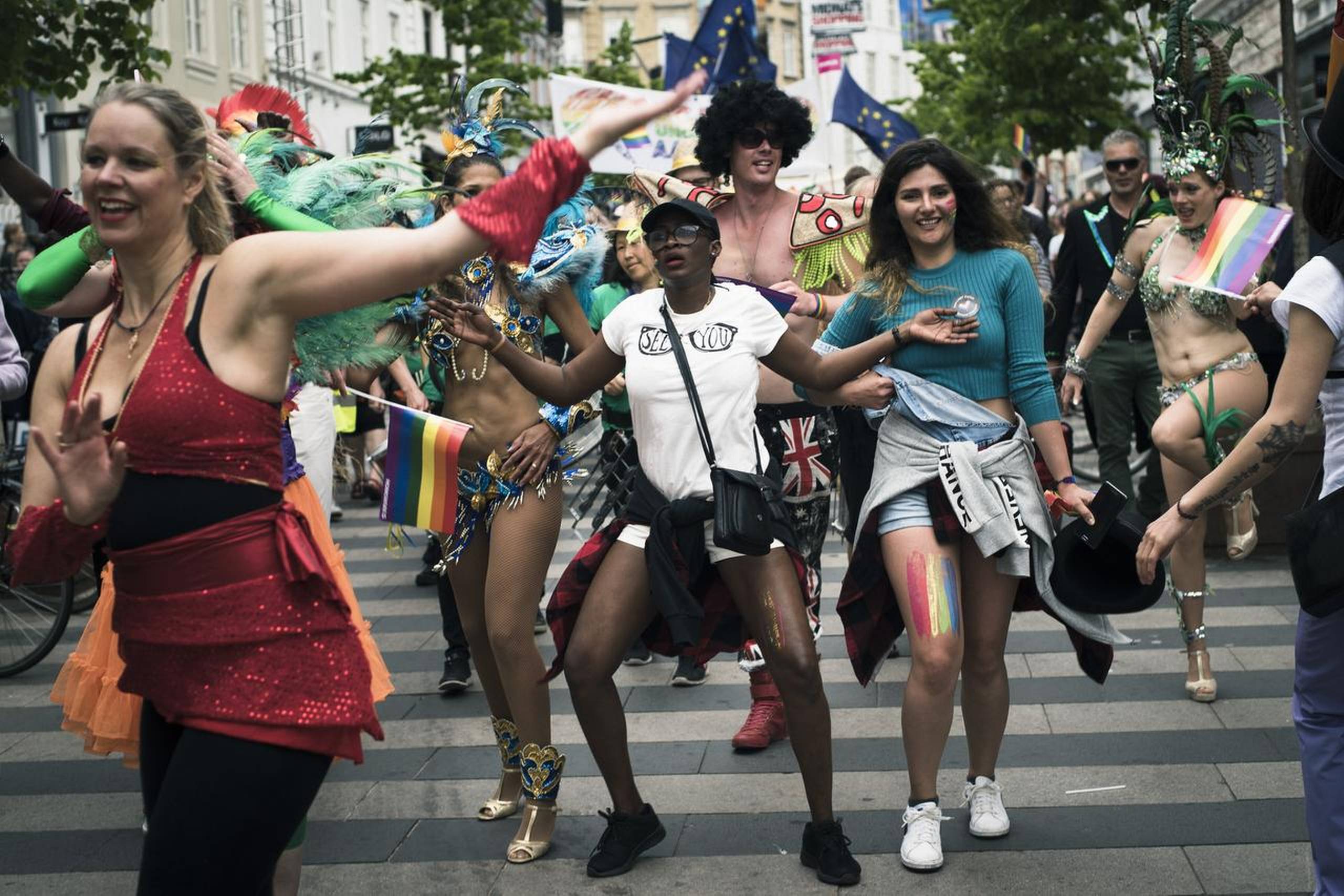 Aarhus Pride lørdag den 3. juni. Foto: Jens Henrik Daugaard