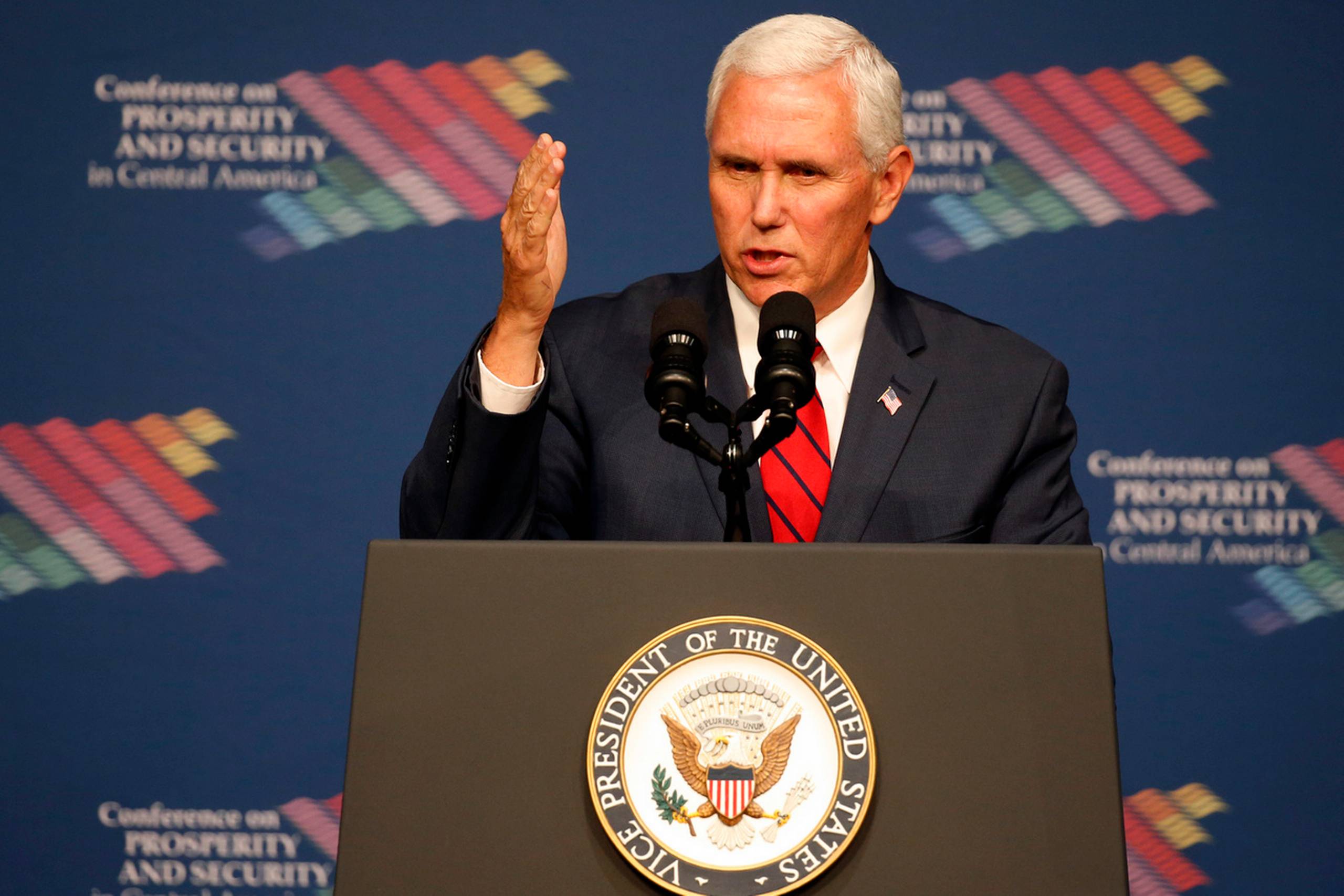 Den amerikanske vicepræsident Mike Pence. Foto: Wilfredo Lee/AP