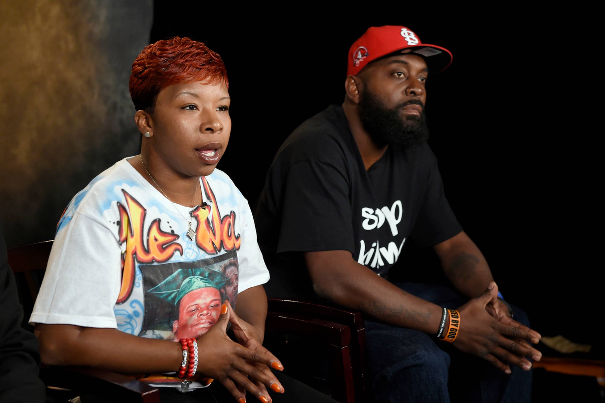 Lezley McSpadden og Michael Brown Sr. Foto: Susan Walsh/AP