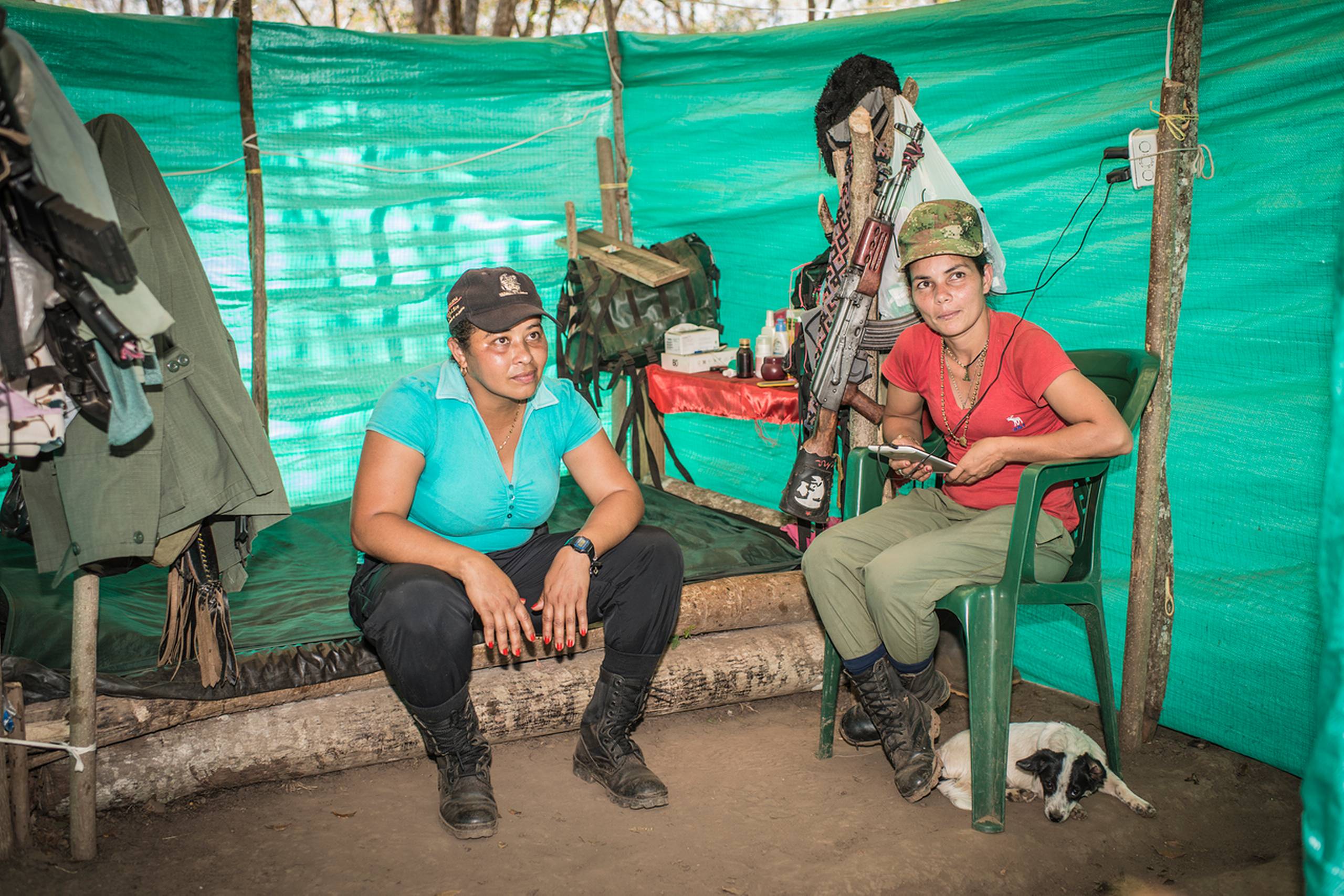 Den marxistiske oprørsgruppe Farc afleverede de tilbageværende 40 procent af dets våben i Mesetas, som er et bjergområde i den sydøstlige del af landet. Foto: Anne Hollande