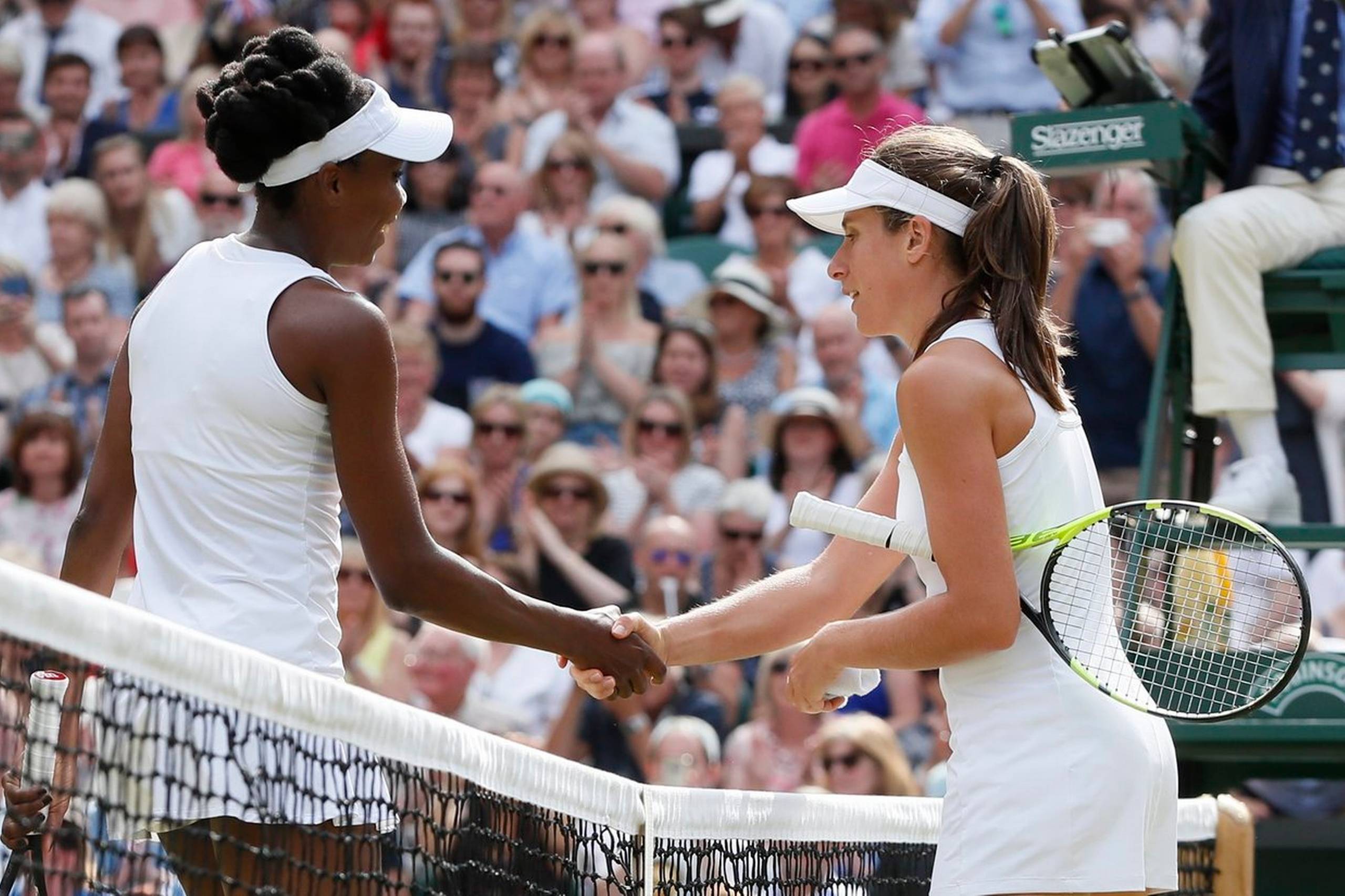 Torsdag spillede Williams sig i dette års Wimbledon-finale, da hun i overlegen stil besejrede det britiske håb Johanna Konta i semifinalen. Foto: Kirsty Wigglesworth
