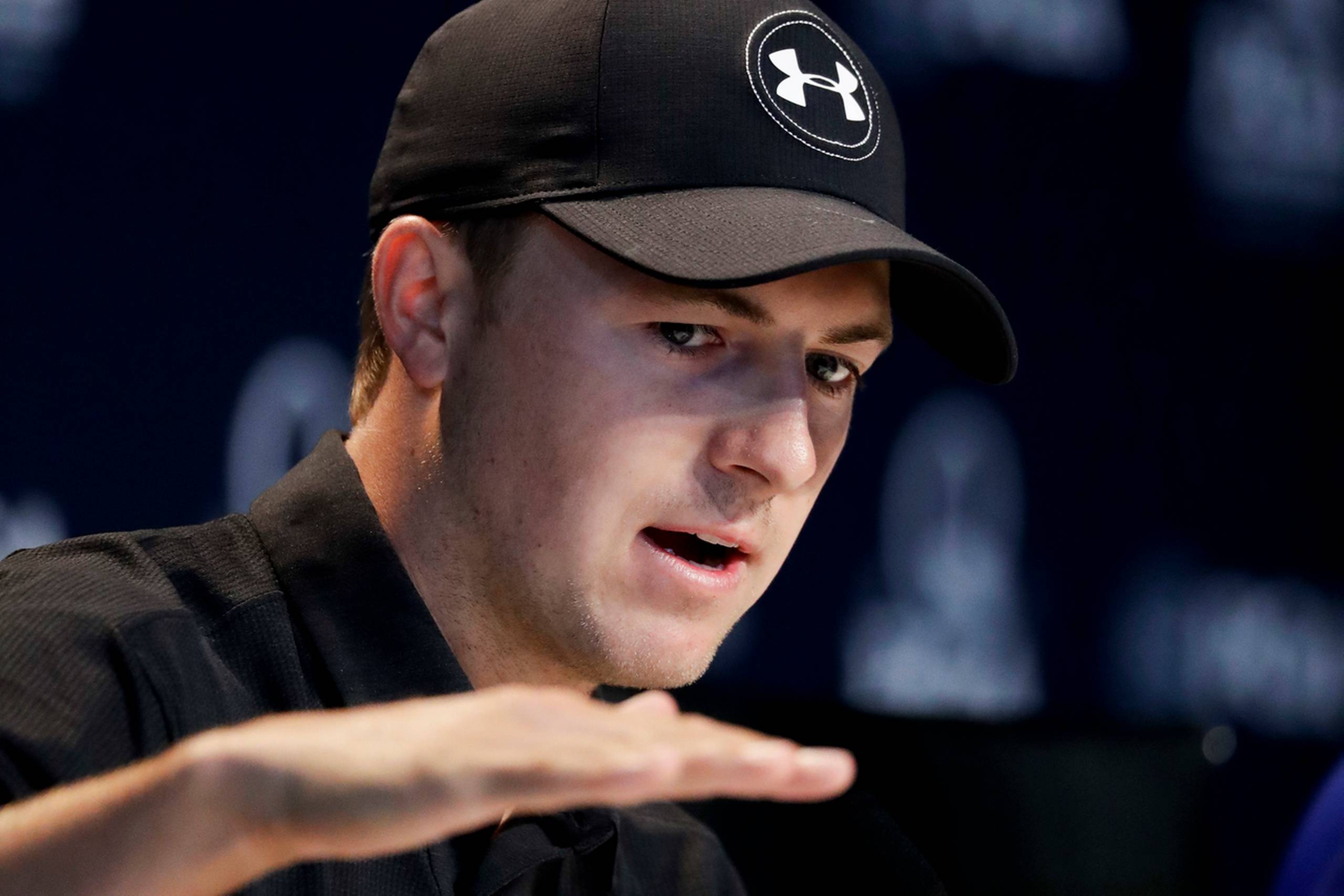 Jordan Spieth kæmper med 155 andre spillere om det prestigefyldte trofæ og førstepræmien på cirka 12 mio. kr. i PGA Championship. Foto: Chris Carlson/AP