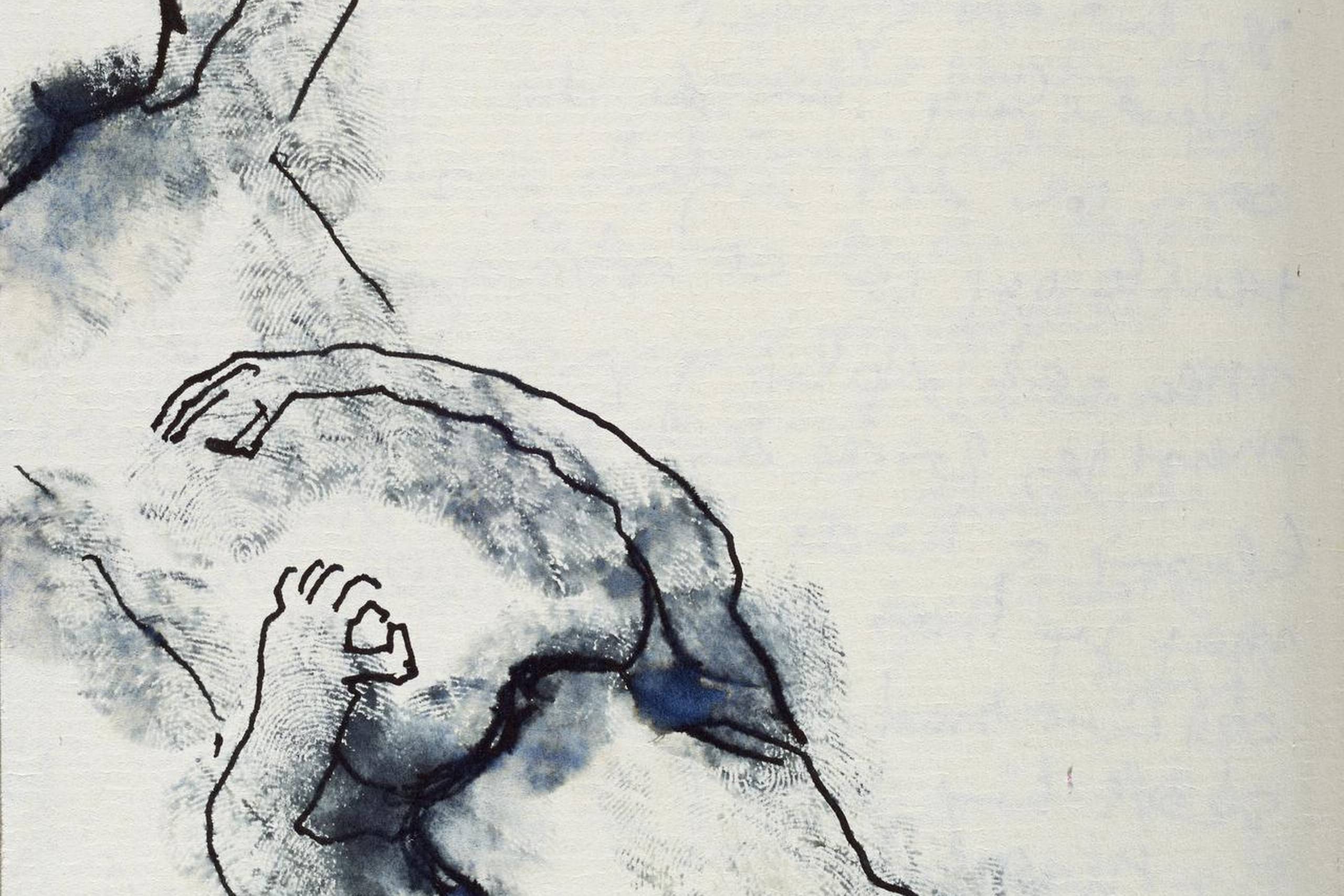 Såvel raseriet som ekstasen er mere udtalt i tegningerne end i digtene. Sammen fungerer de smukt. Ill. fra bogen