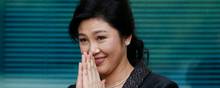 Den tidligere premierminister kan stå over for ti år i fængsel. Hun risikerer også at blive udelukket fra politik på livstid. Foto: Sakchai Lalit/AP