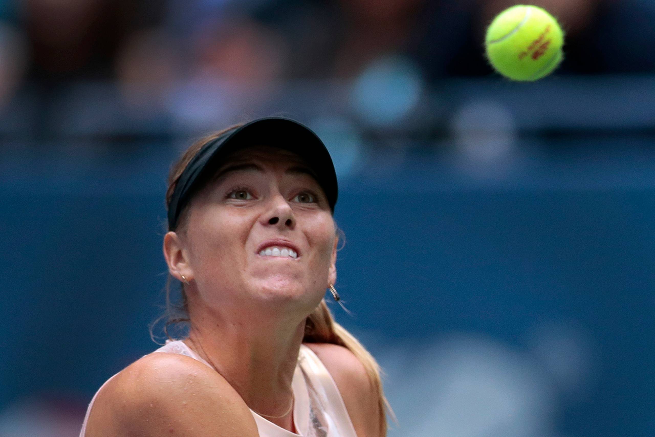 Maria Sharapova i kampen mod Anastasija Sevastova. Foto: Andres Kudacki/AP